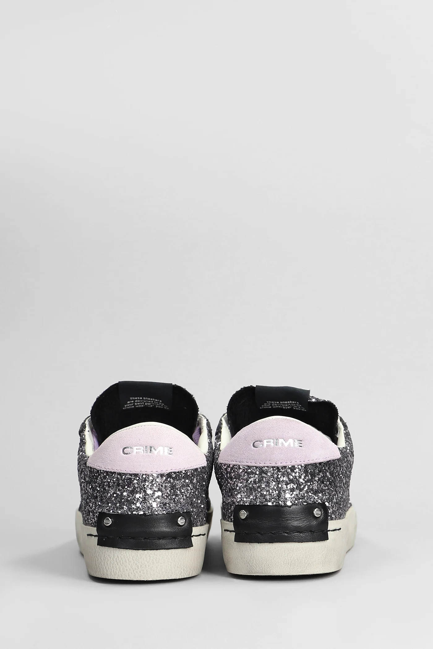 Distressed Sneakers in Viola glitter - Image 4