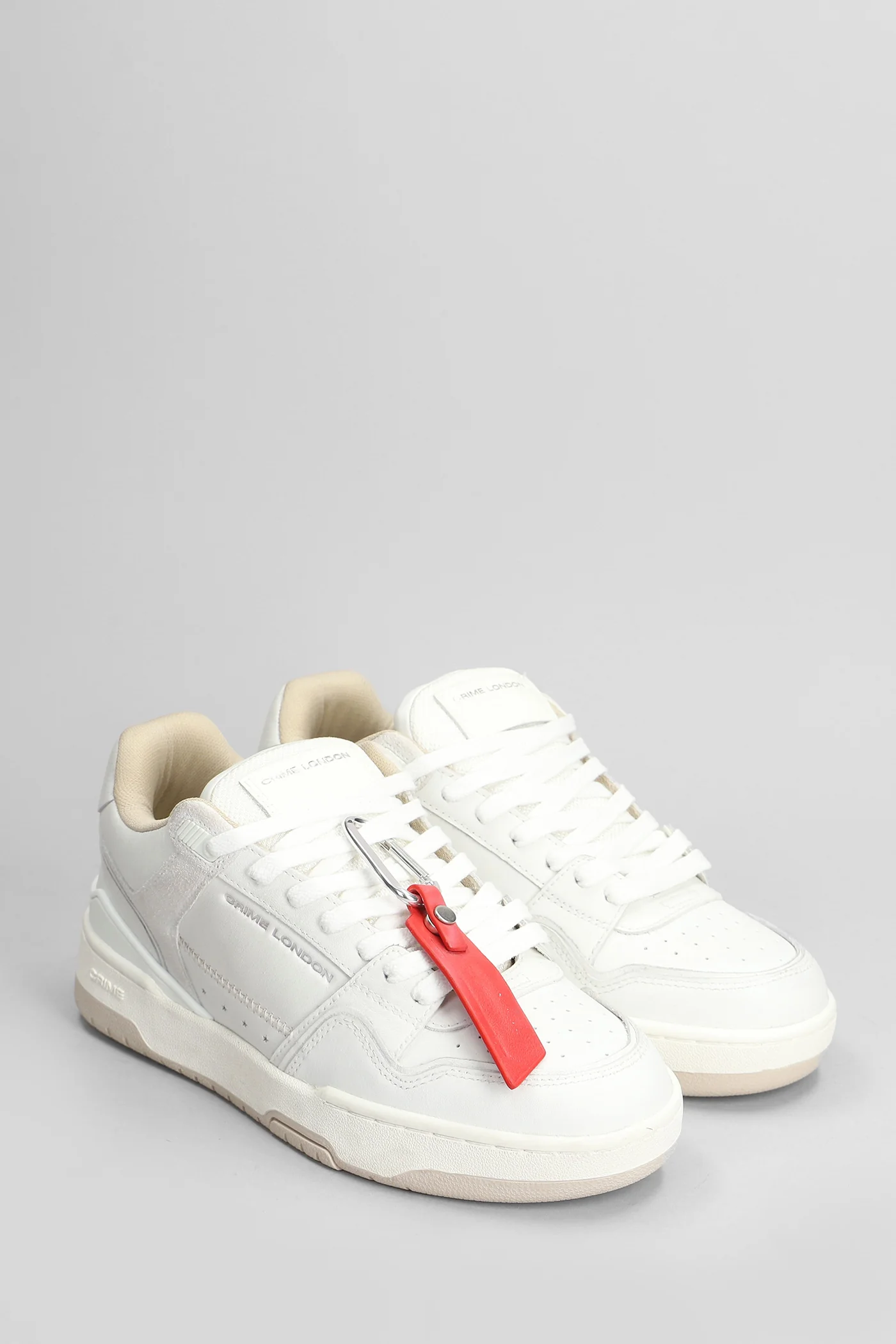 Dribble Sneakers in white leather - Image 2