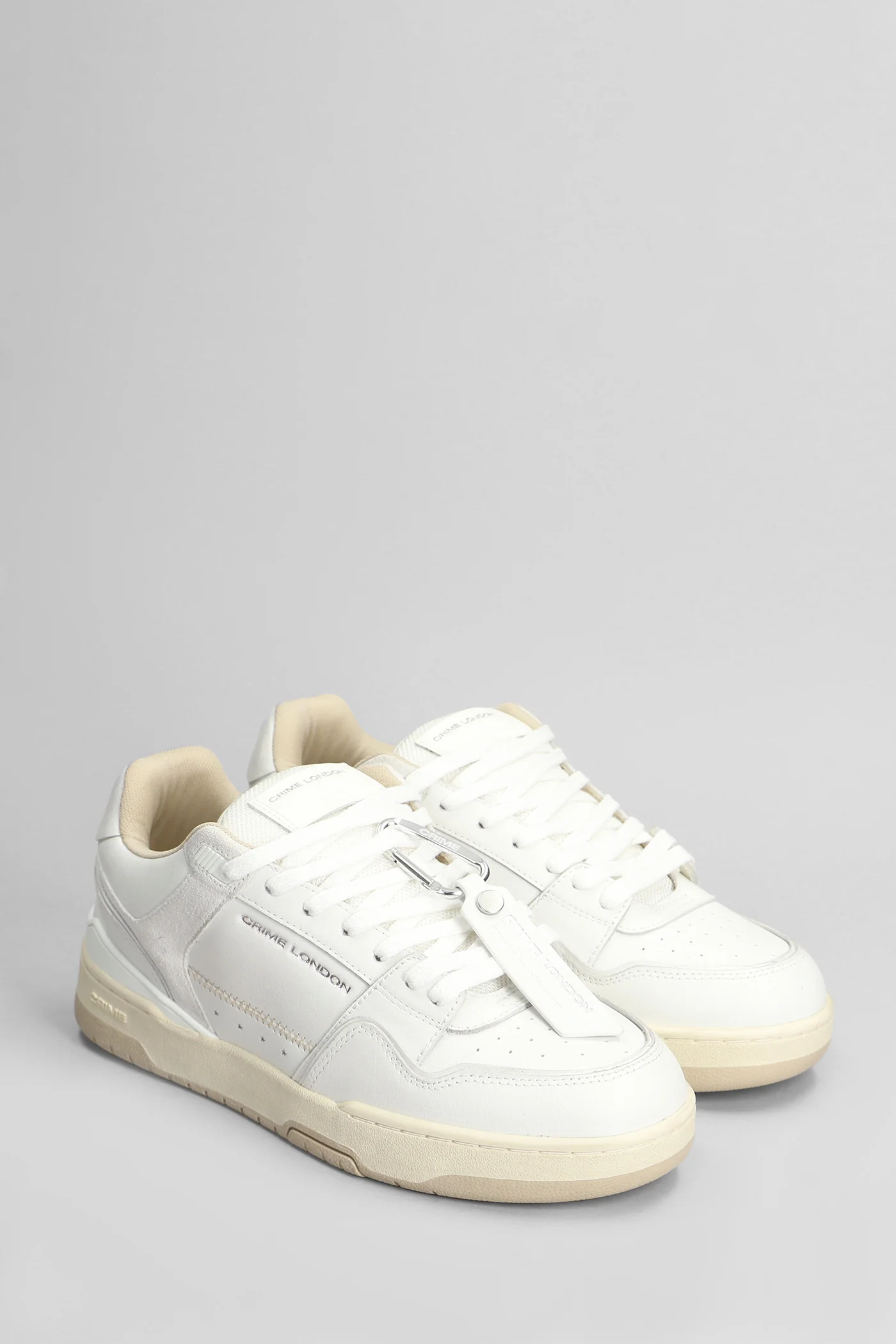 Dribble Sneakers in white leather - Image 2