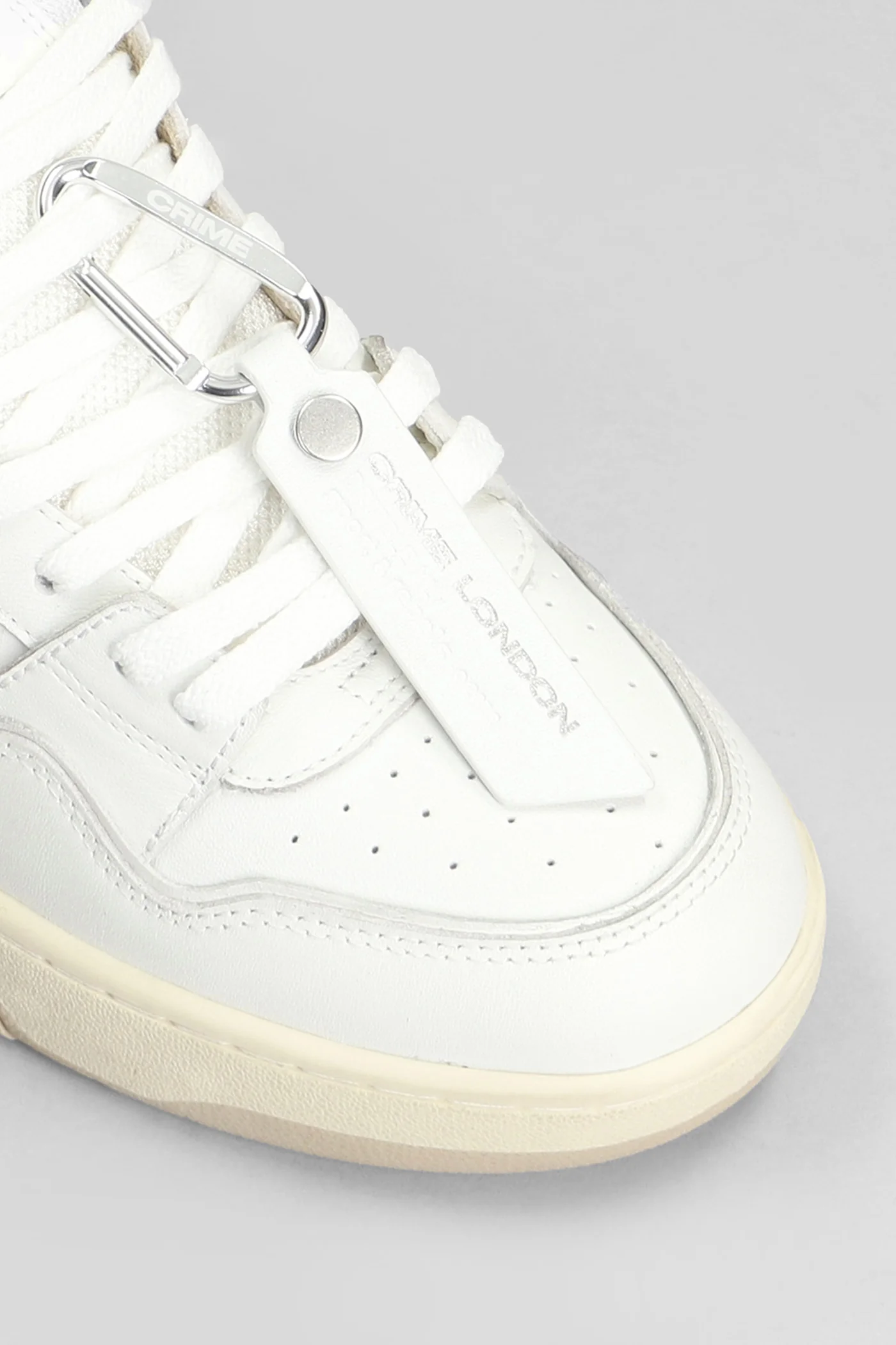 Dribble Sneakers in white leather - Image 5