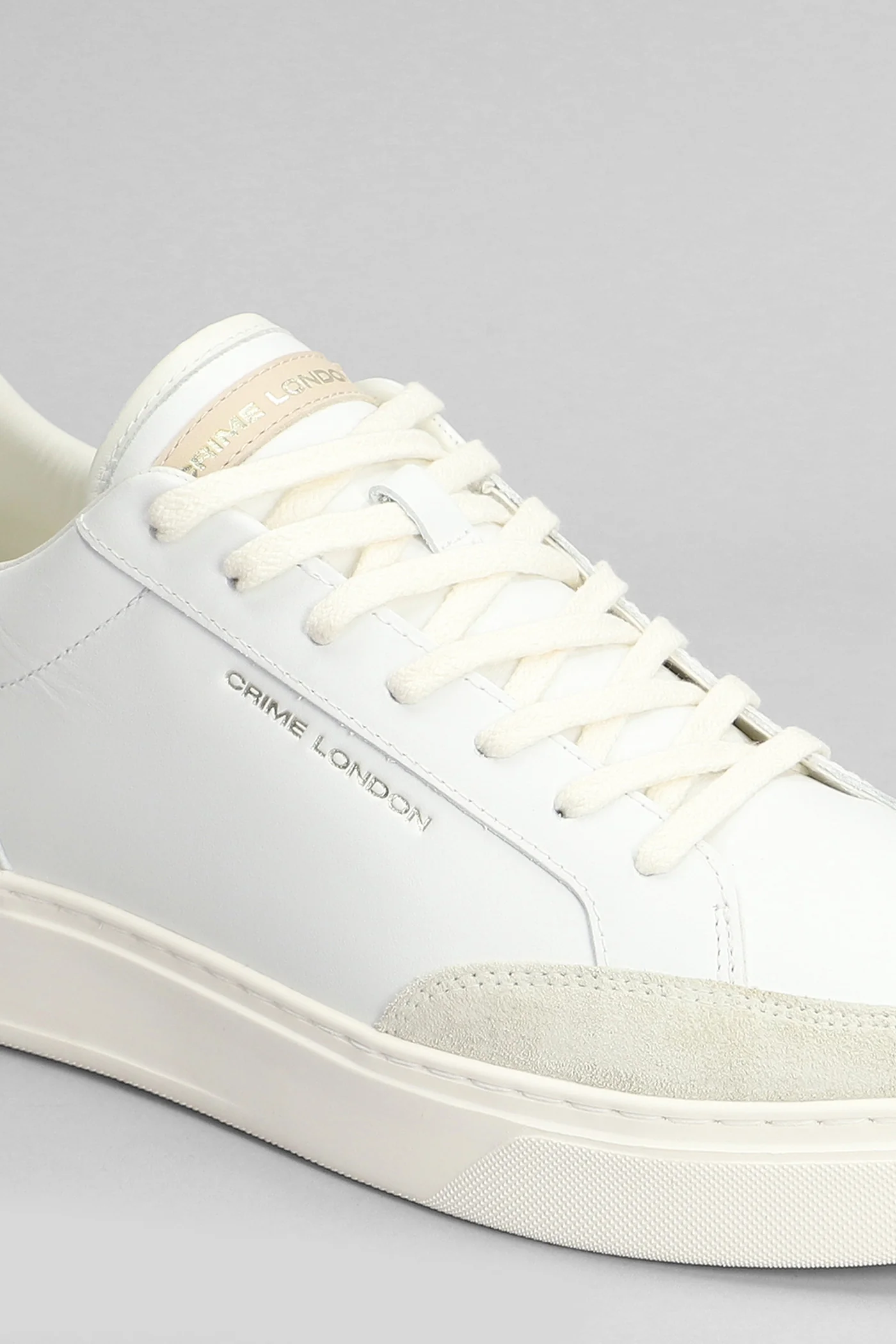 Eclipse Sneakers in white leather - Image 5
