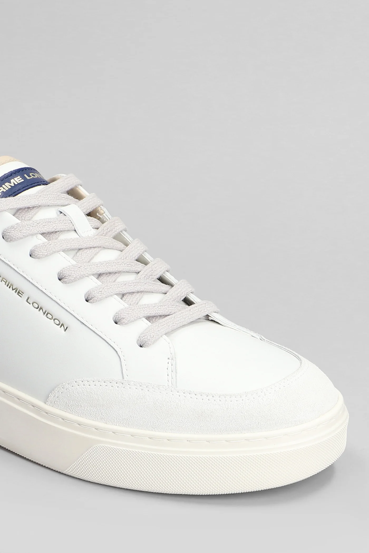 Eclipse Sneakers in white suede and leather - Image 10