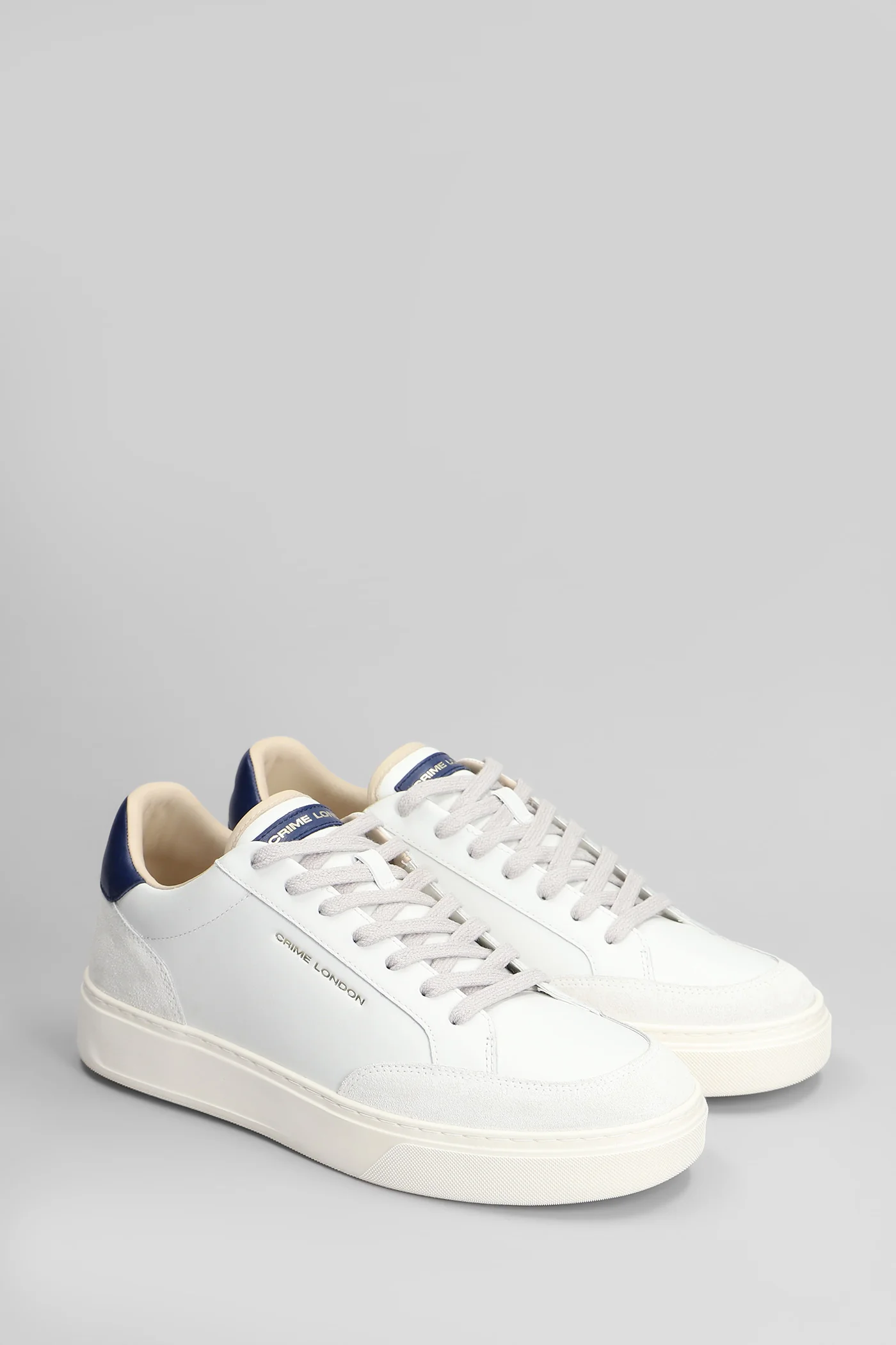 Eclipse Sneakers in white suede and leather - Image 2