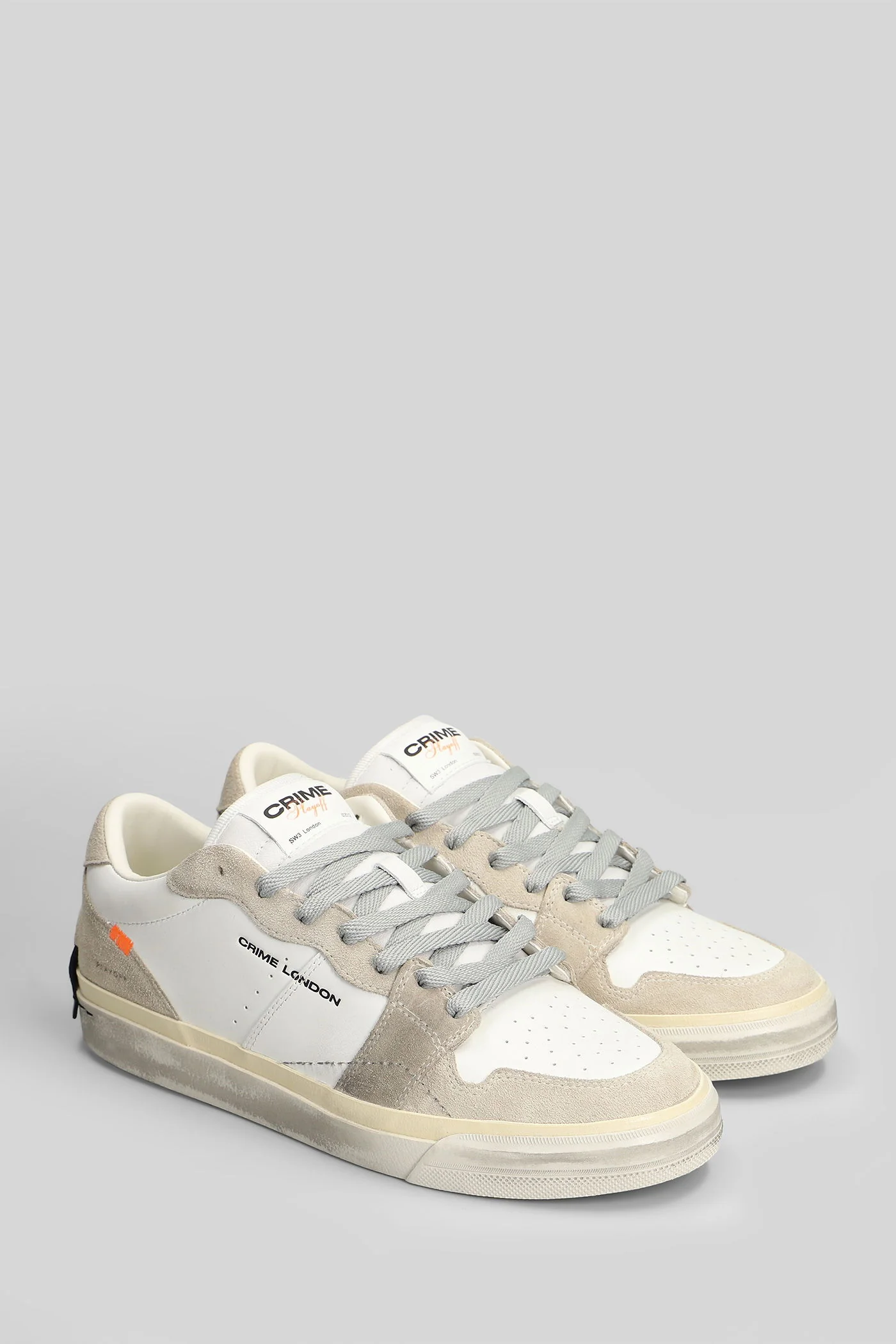 Playoff Sneakers in beige suede and leather - Image 2