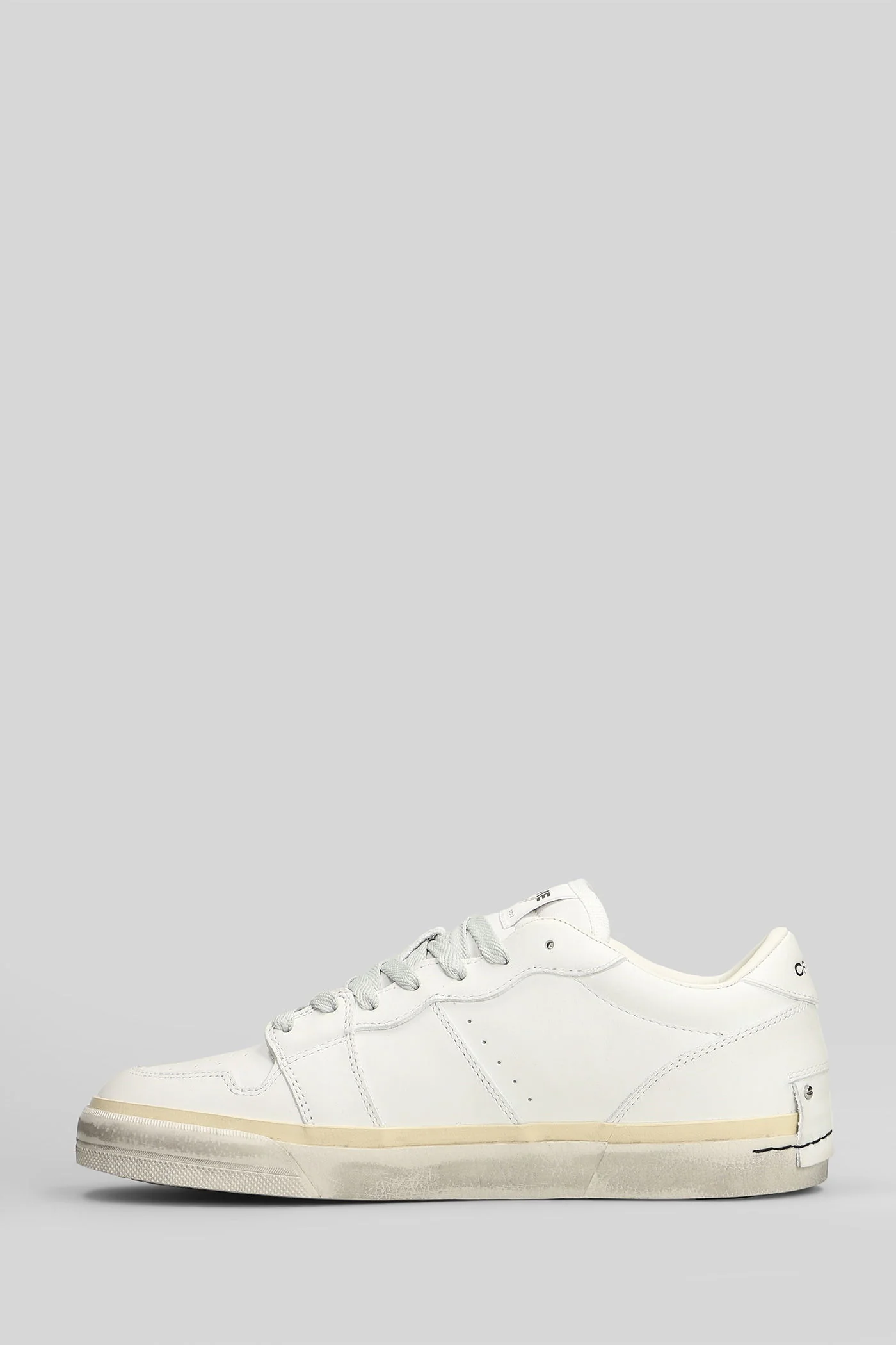 Playoff Sneakers in white leather - Image 3