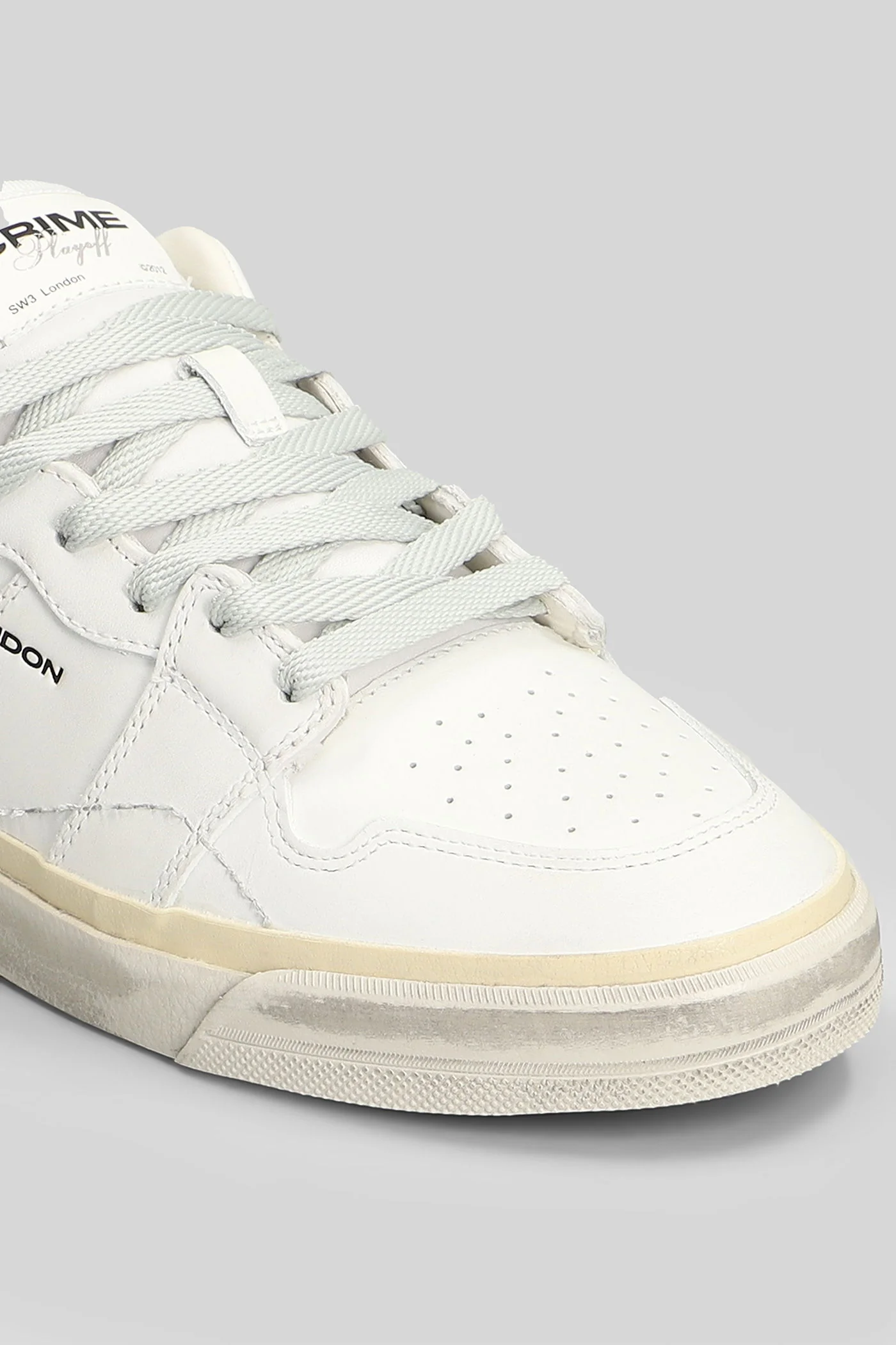 Playoff Sneakers in white leather - Image 5