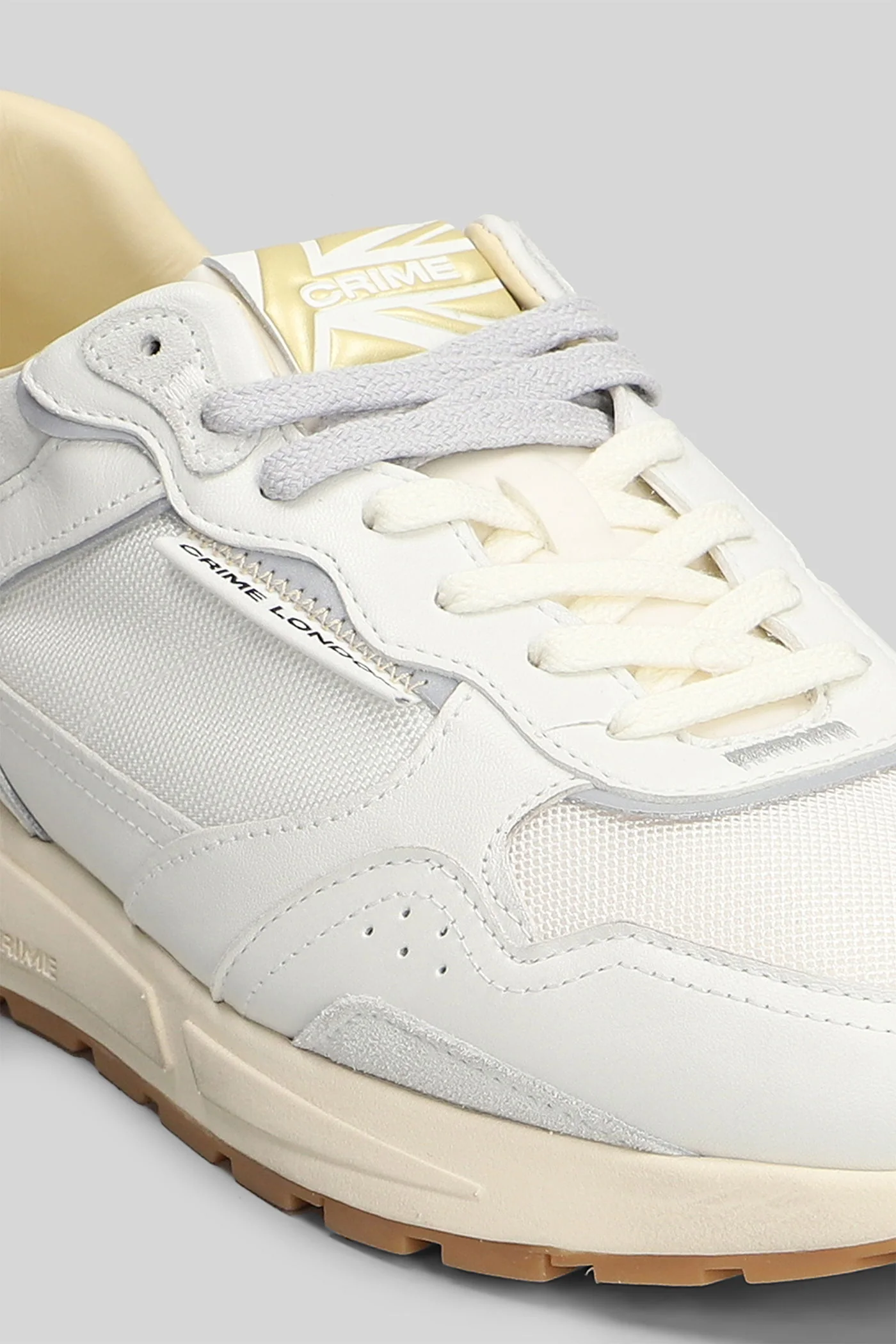 Rush Sneakers in white leather and fabric - Image 5