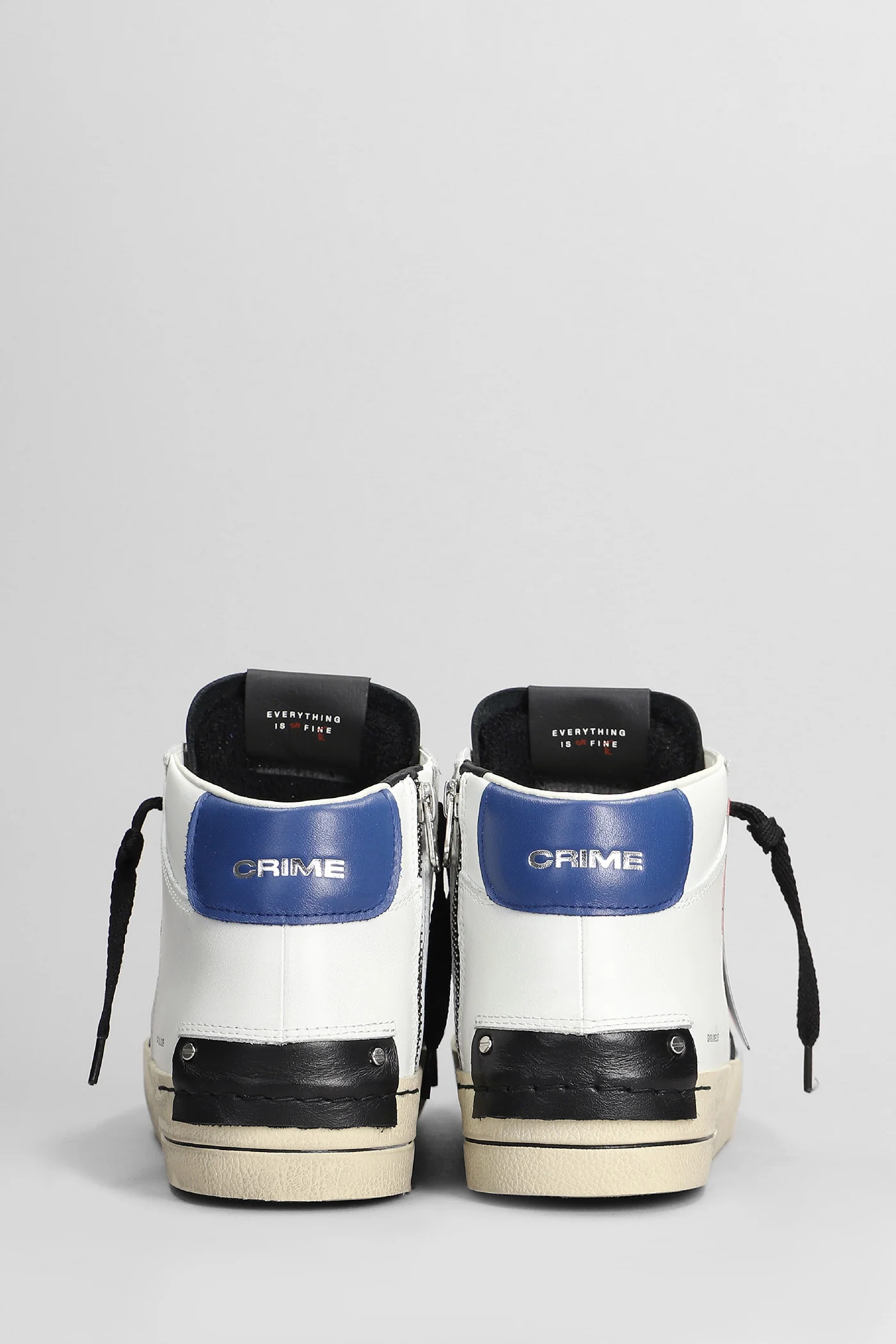 Sk8 Deluxe Mid Sneakers in white leather - Image 4