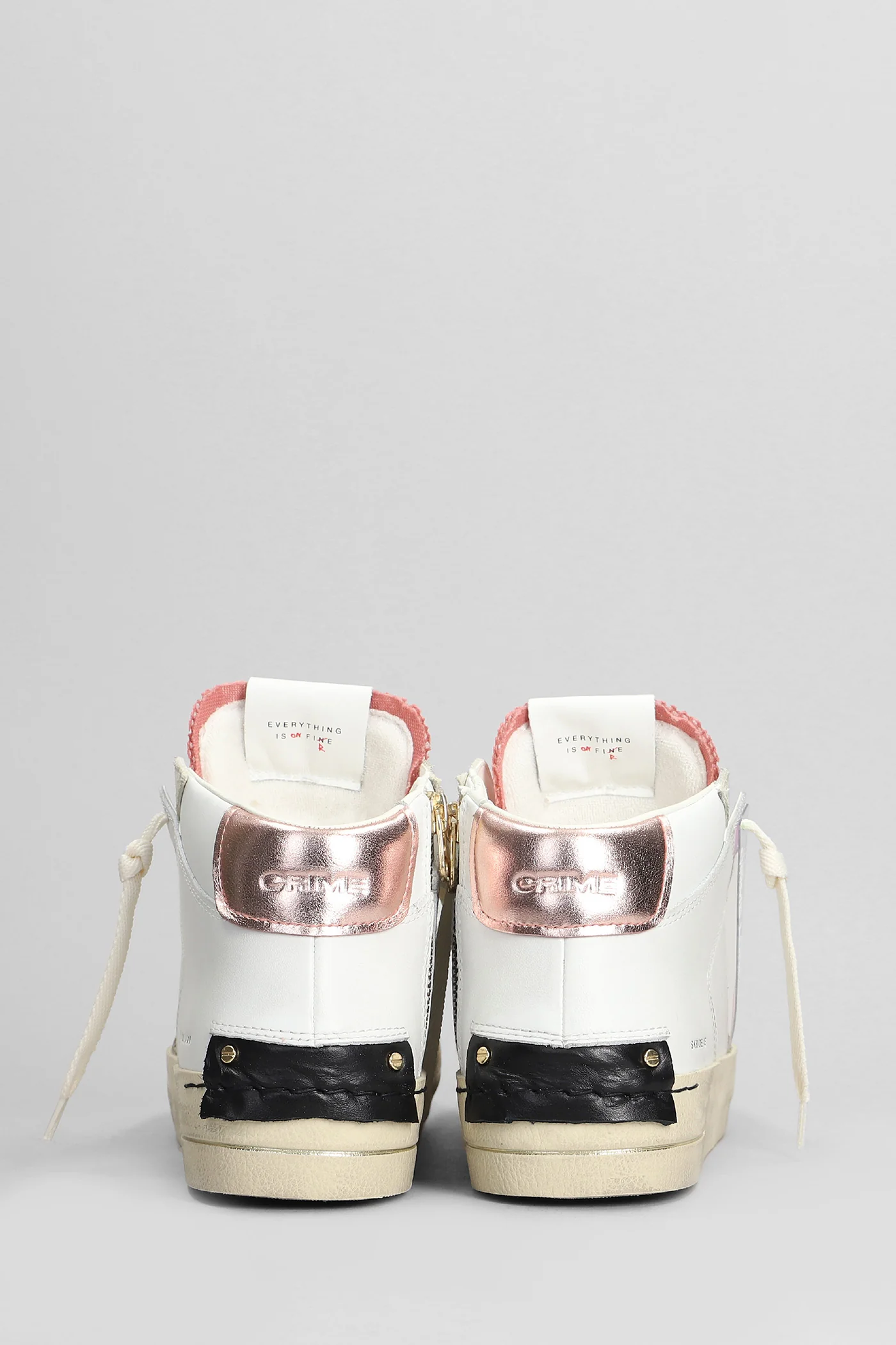 Sk8 Deluxe Mid Sneakers in white leather - Image 4