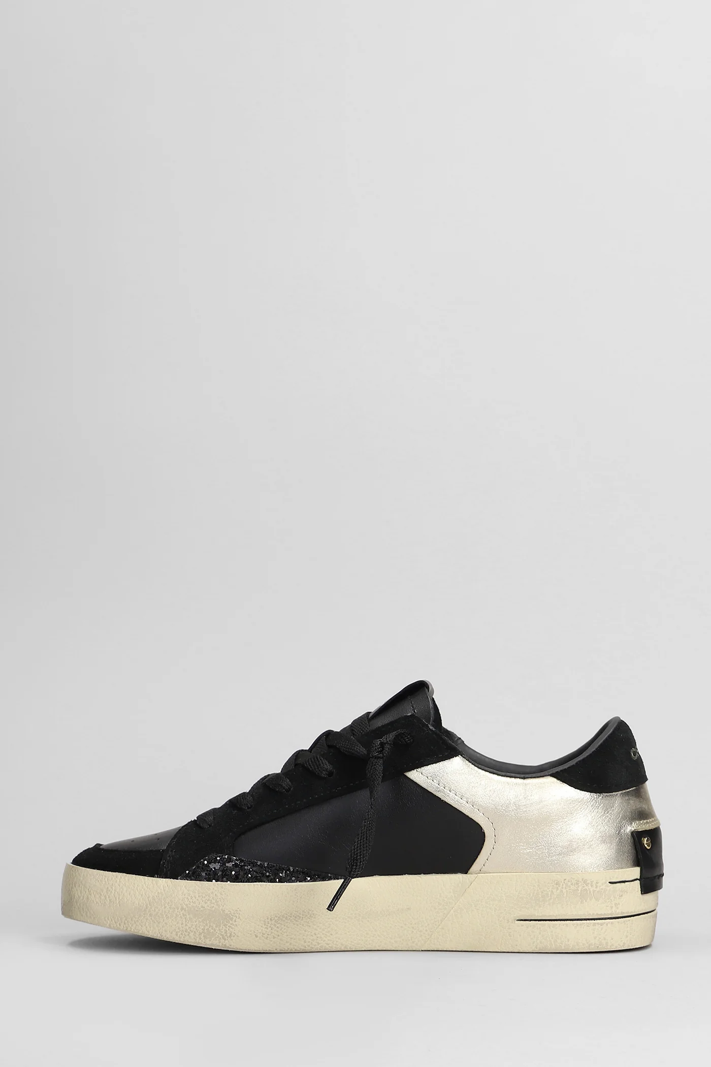 Sk8 Deluxe Sneakers in black leather - Image 3
