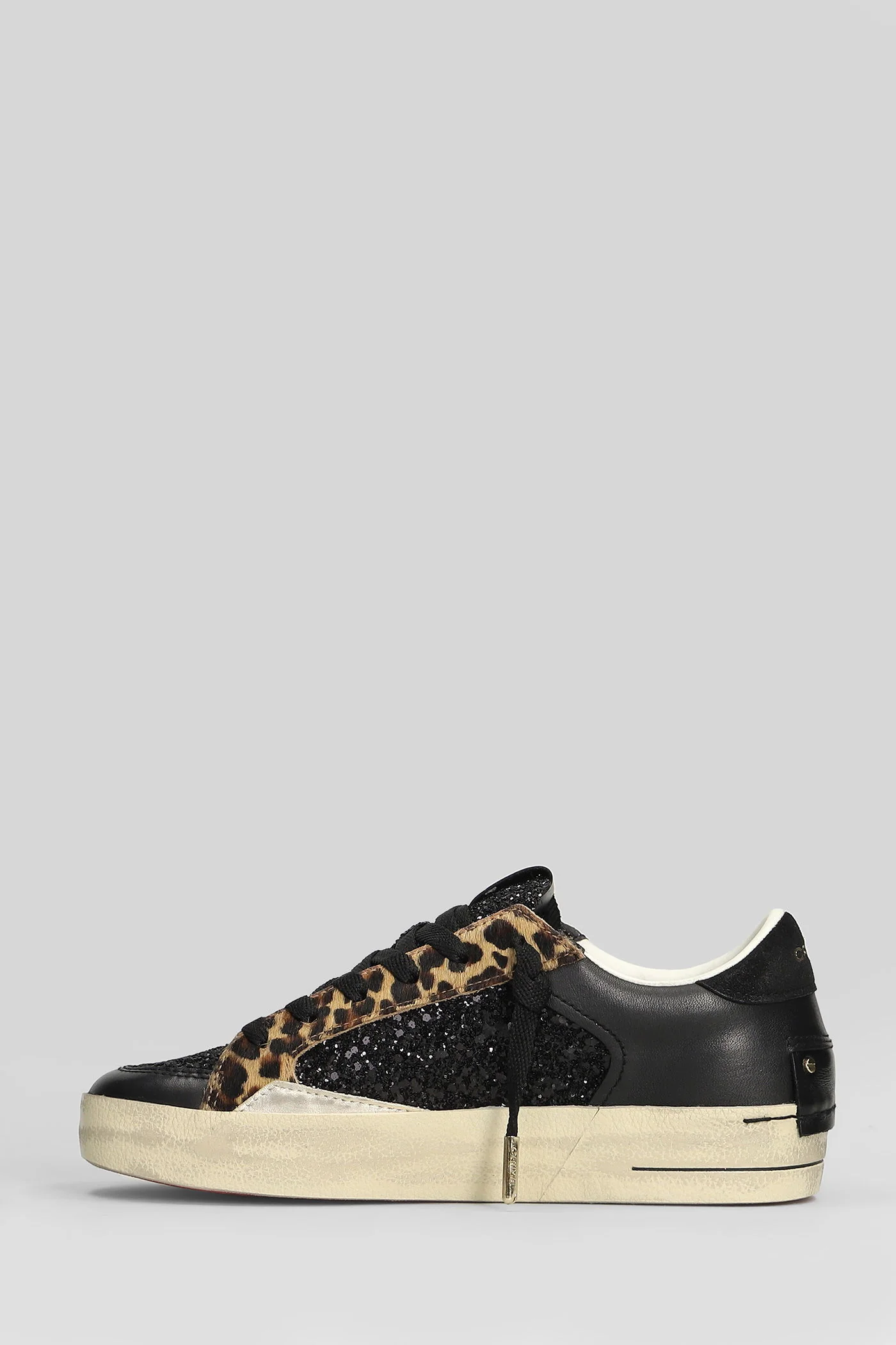 Sk8 Deluxe Sneakers in black leather - Image 3