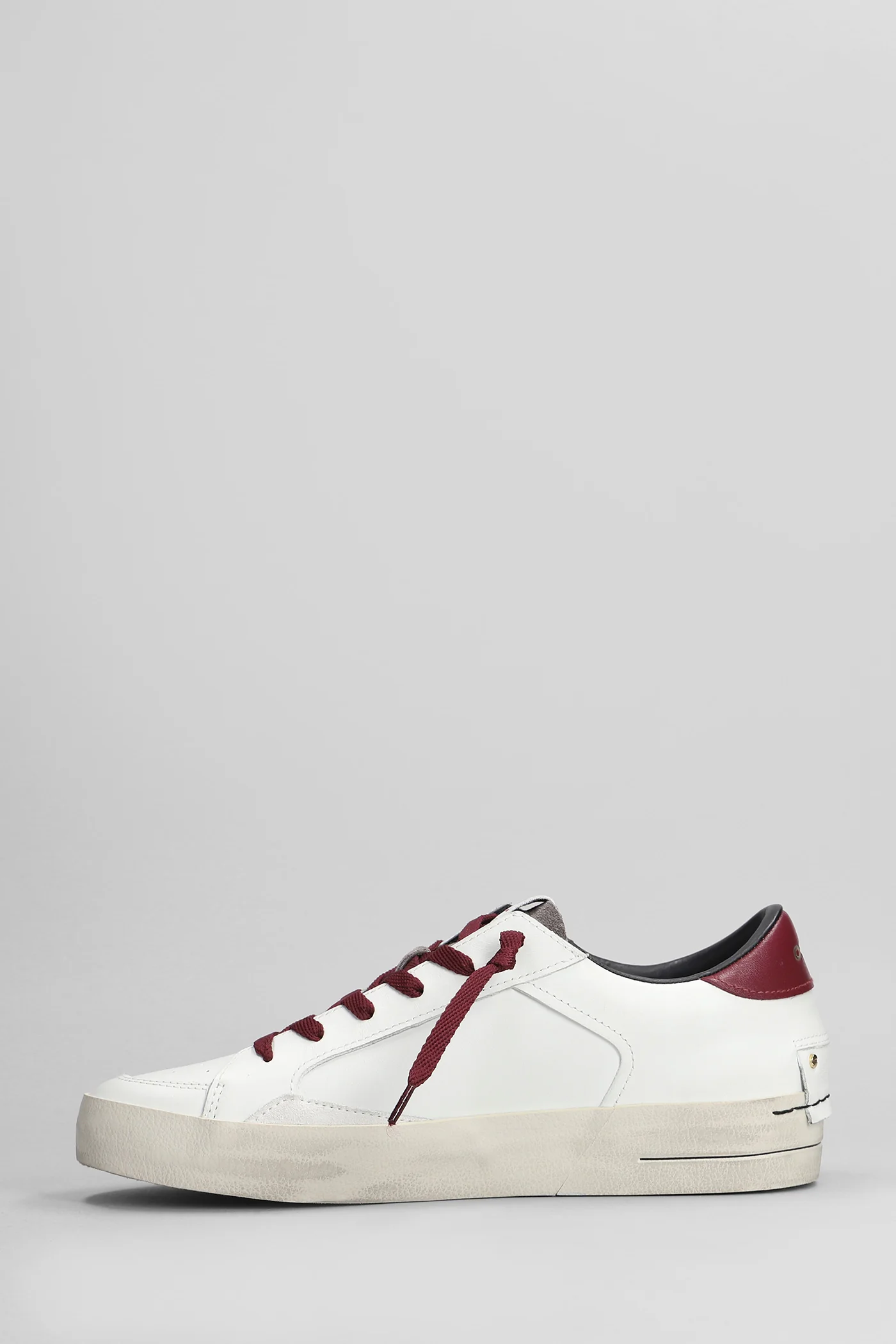 Sk8 Deluxe Sneakers in white leather - Image 3