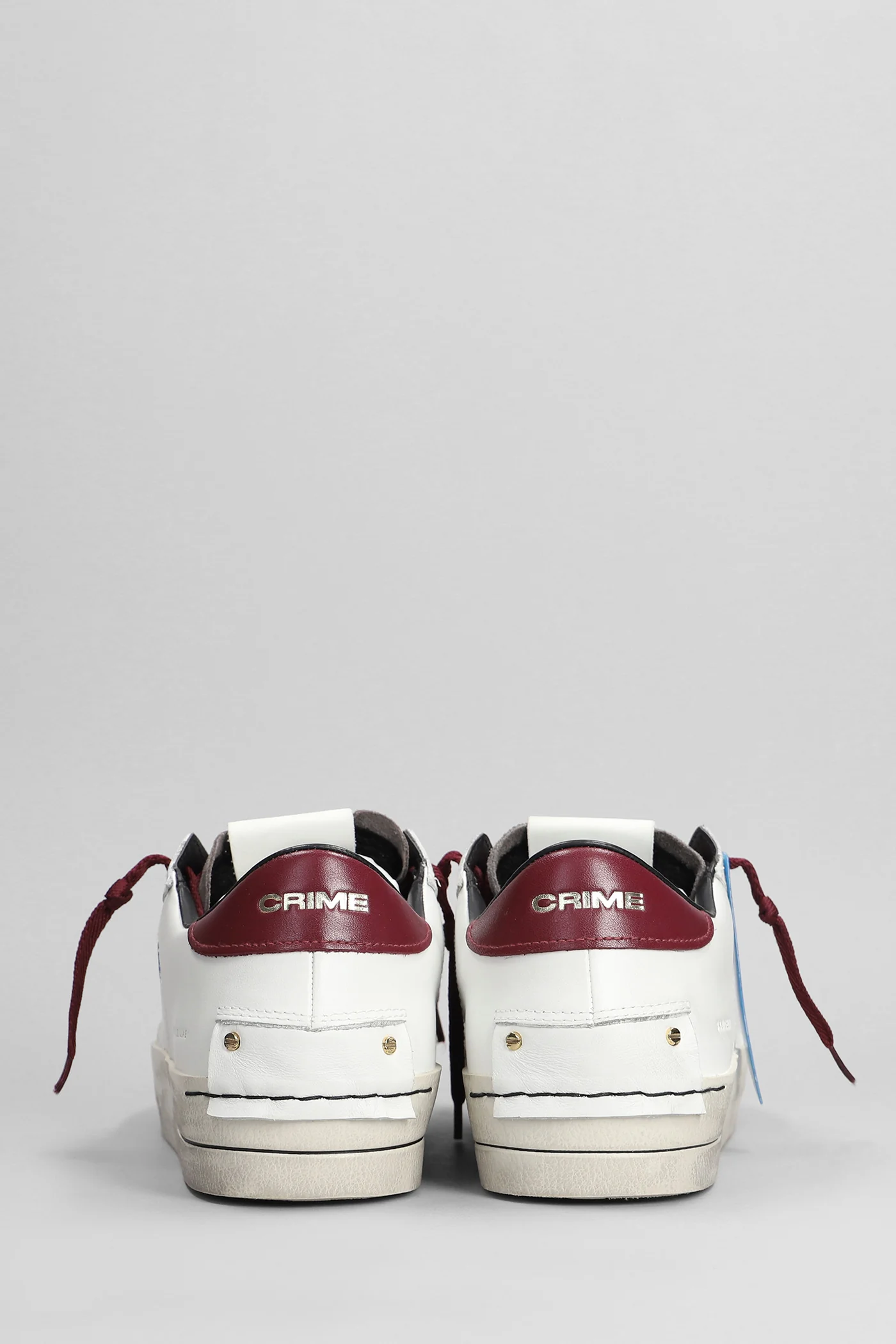 Sk8 Deluxe Sneakers in white leather - Image 4