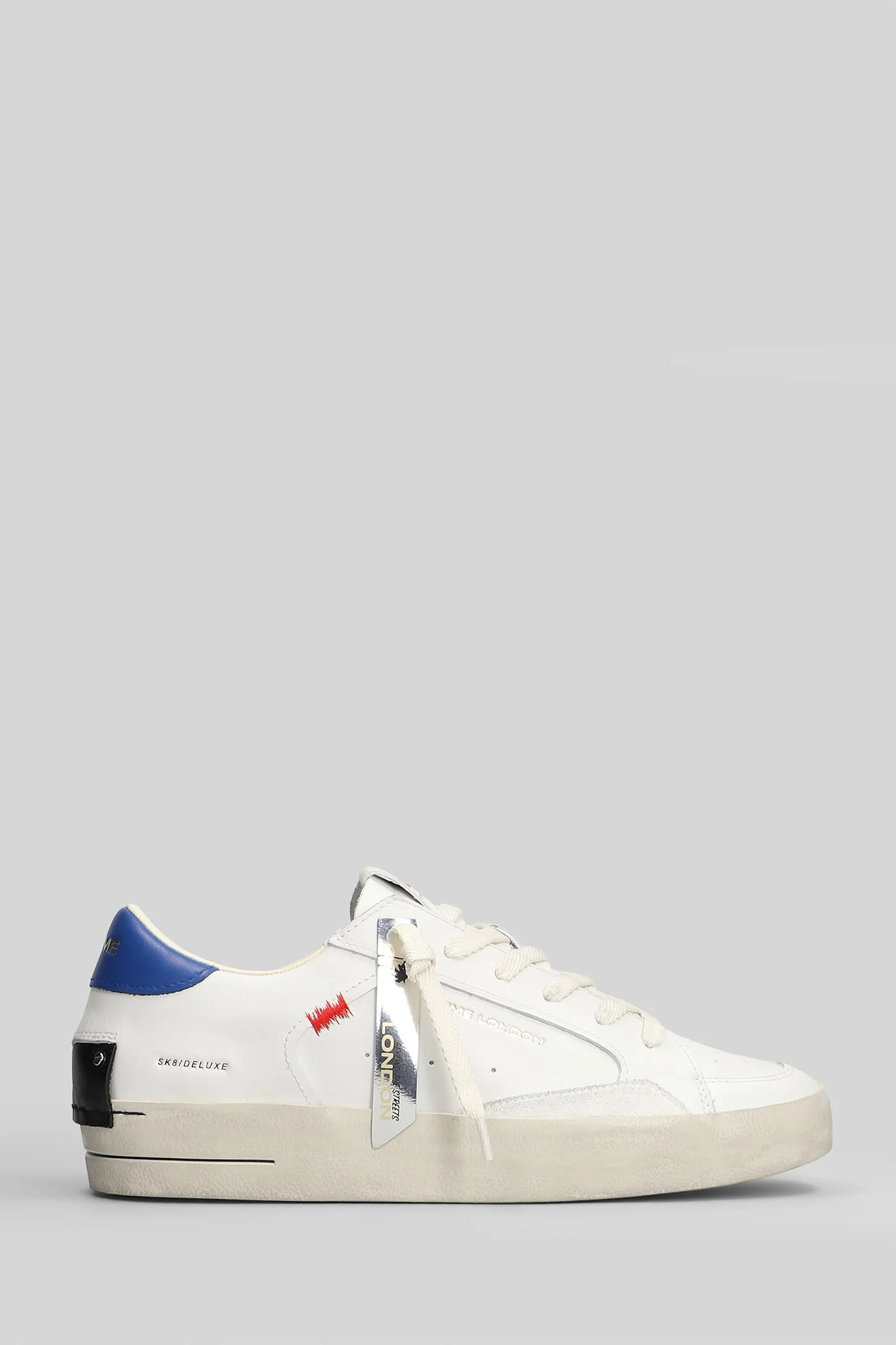 Sk8 Deluxe Sneakers in white leather