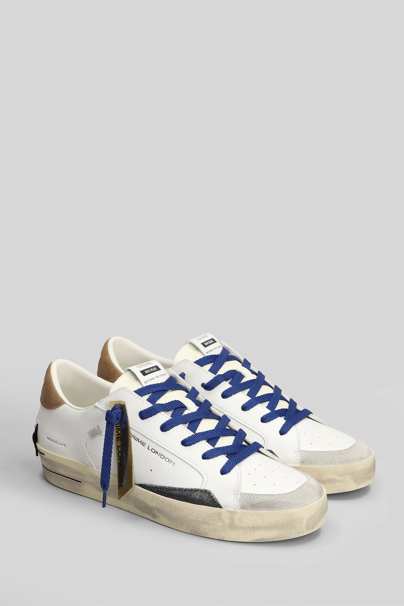 Sk8 Deluxe Sneakers in white leather - Image 2