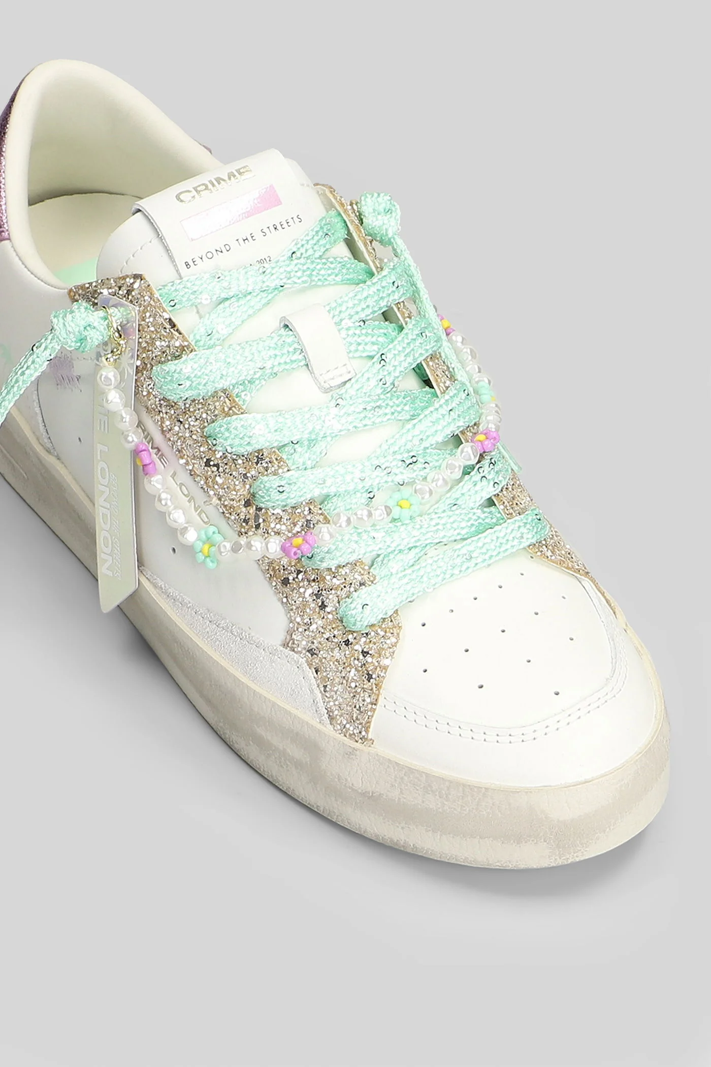 Sk8  Deluxe Sneakers in white leather - Image 5