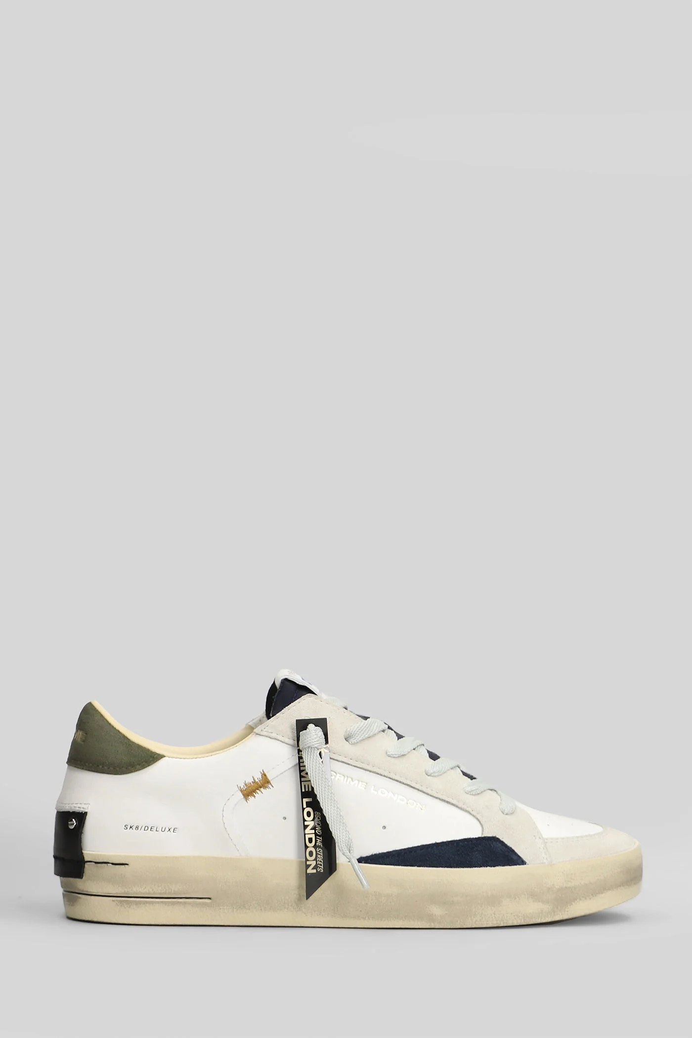 Sk8 Deluxe Sneakers in white leather