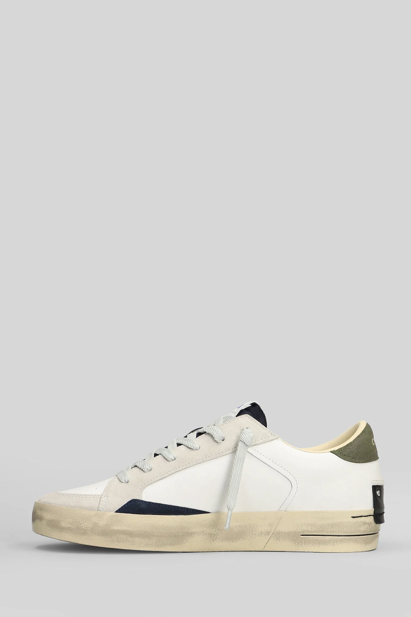 Sk8 Deluxe Sneakers in white leather - Image 3