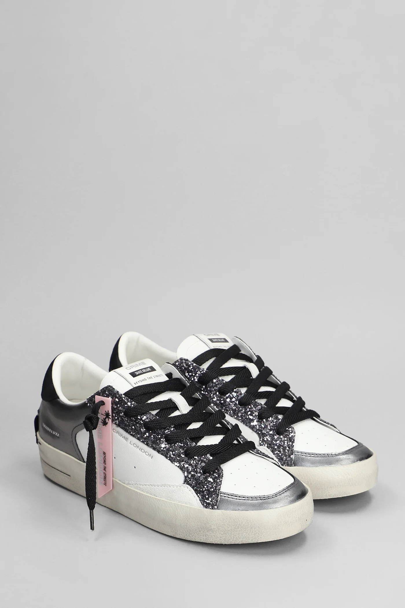 Sk8 Deluxe Sneakers in white leather - Image 2