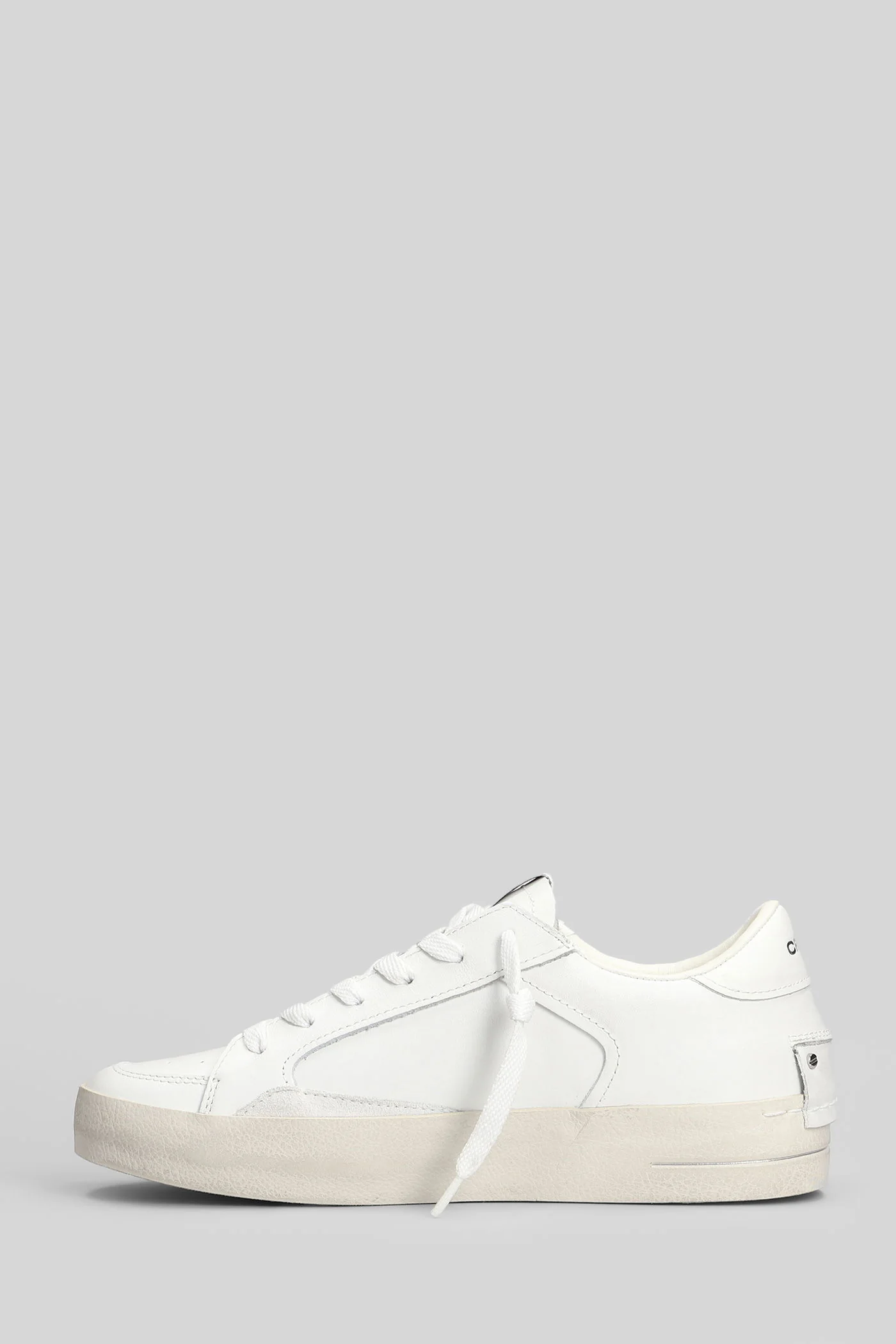 Sk8 Deluxe Sneakers in white leather - Image 3