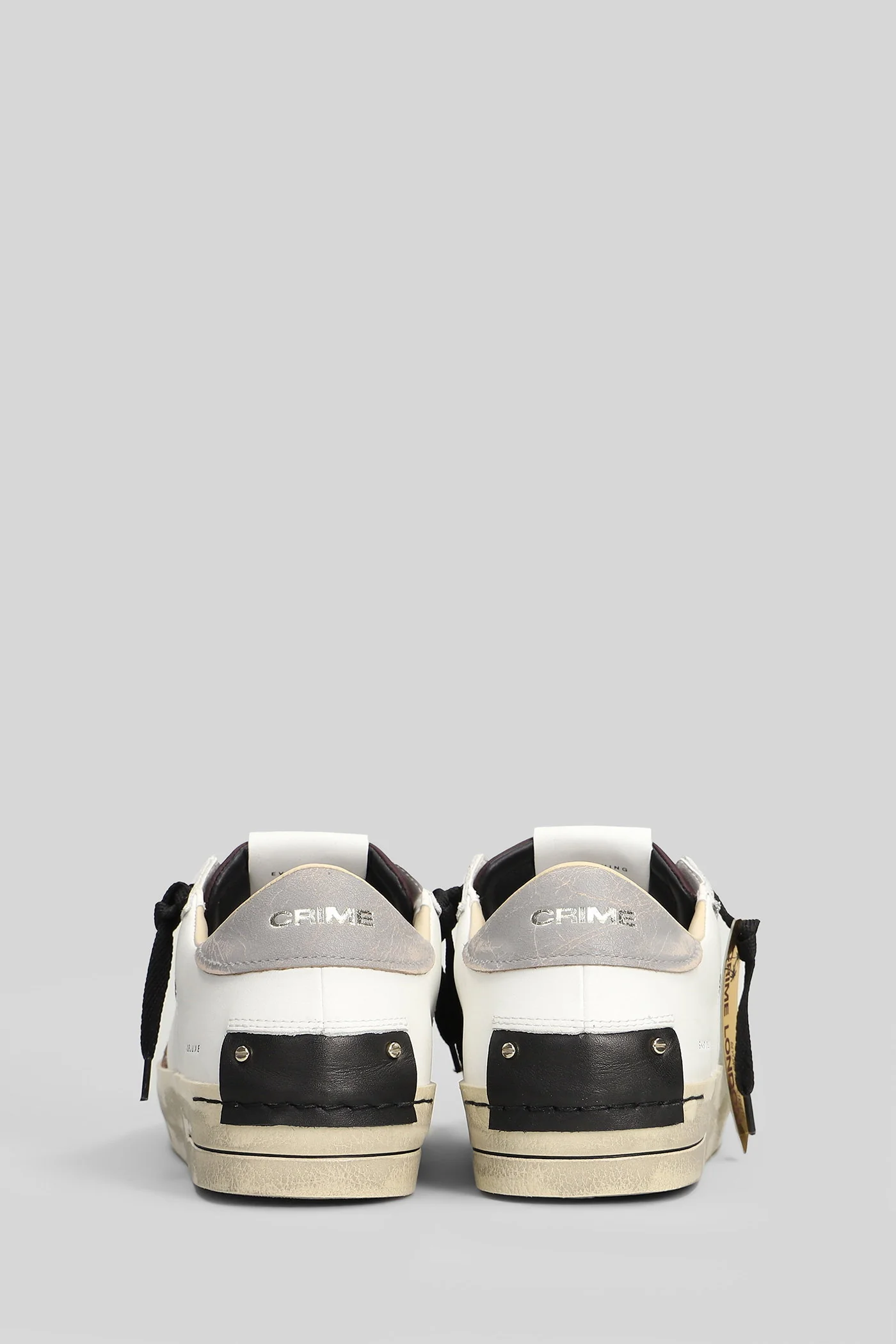 Sk8 Deluxe Sneakers in white leather - Image 4
