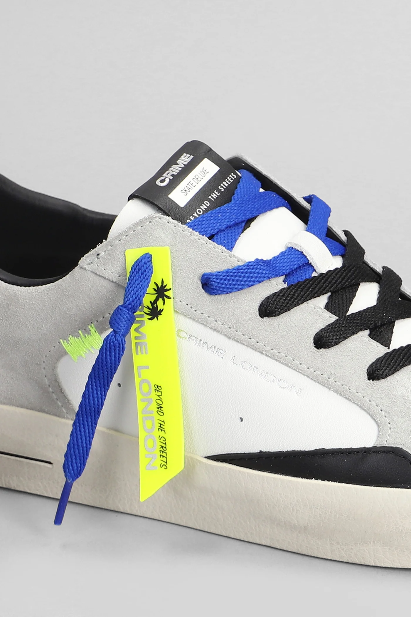 Sk8 Deluxe Sneakers in white suede and leather - Image 5