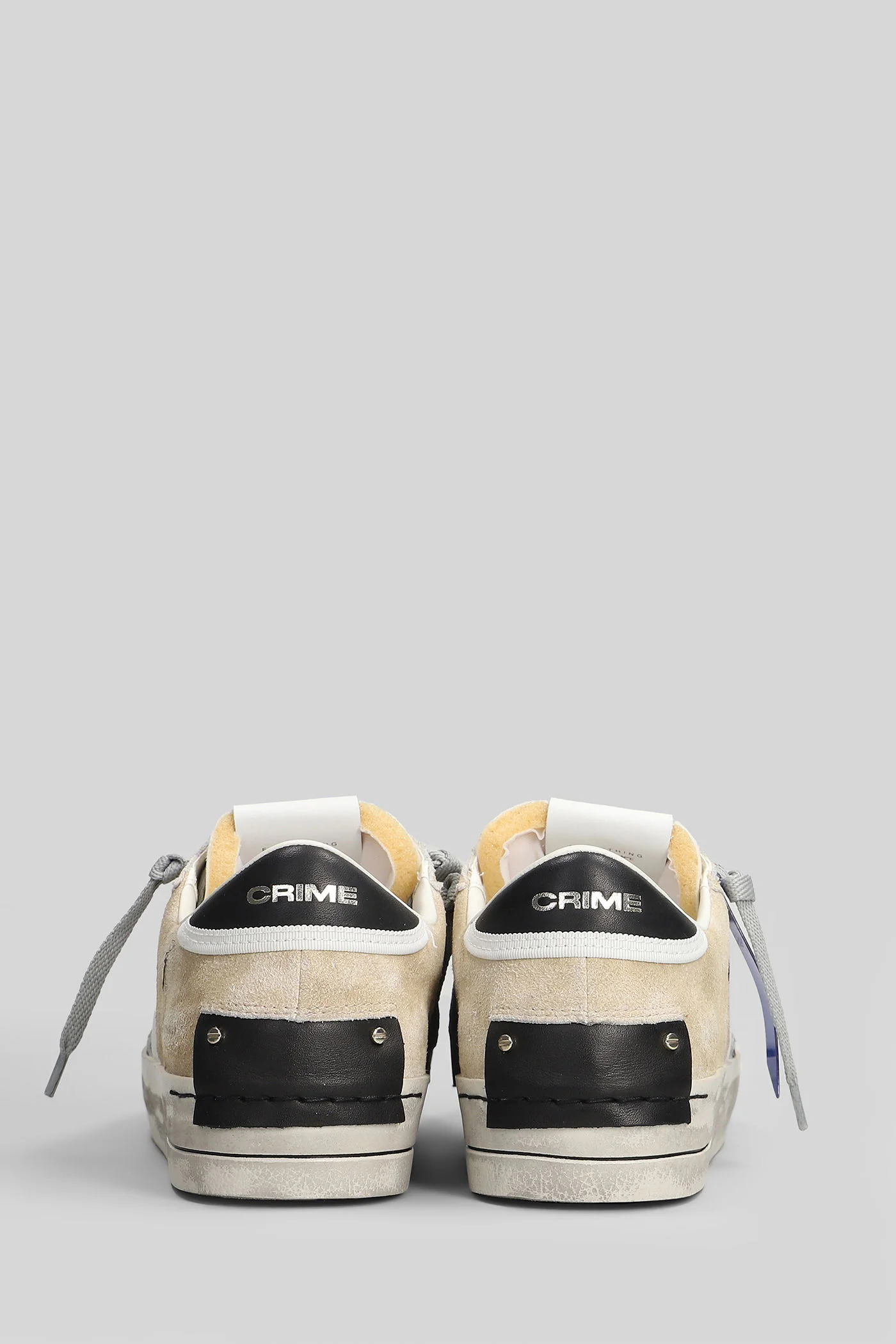 Sk8 Deluxe Sneakers in white suede and leather - Image 4