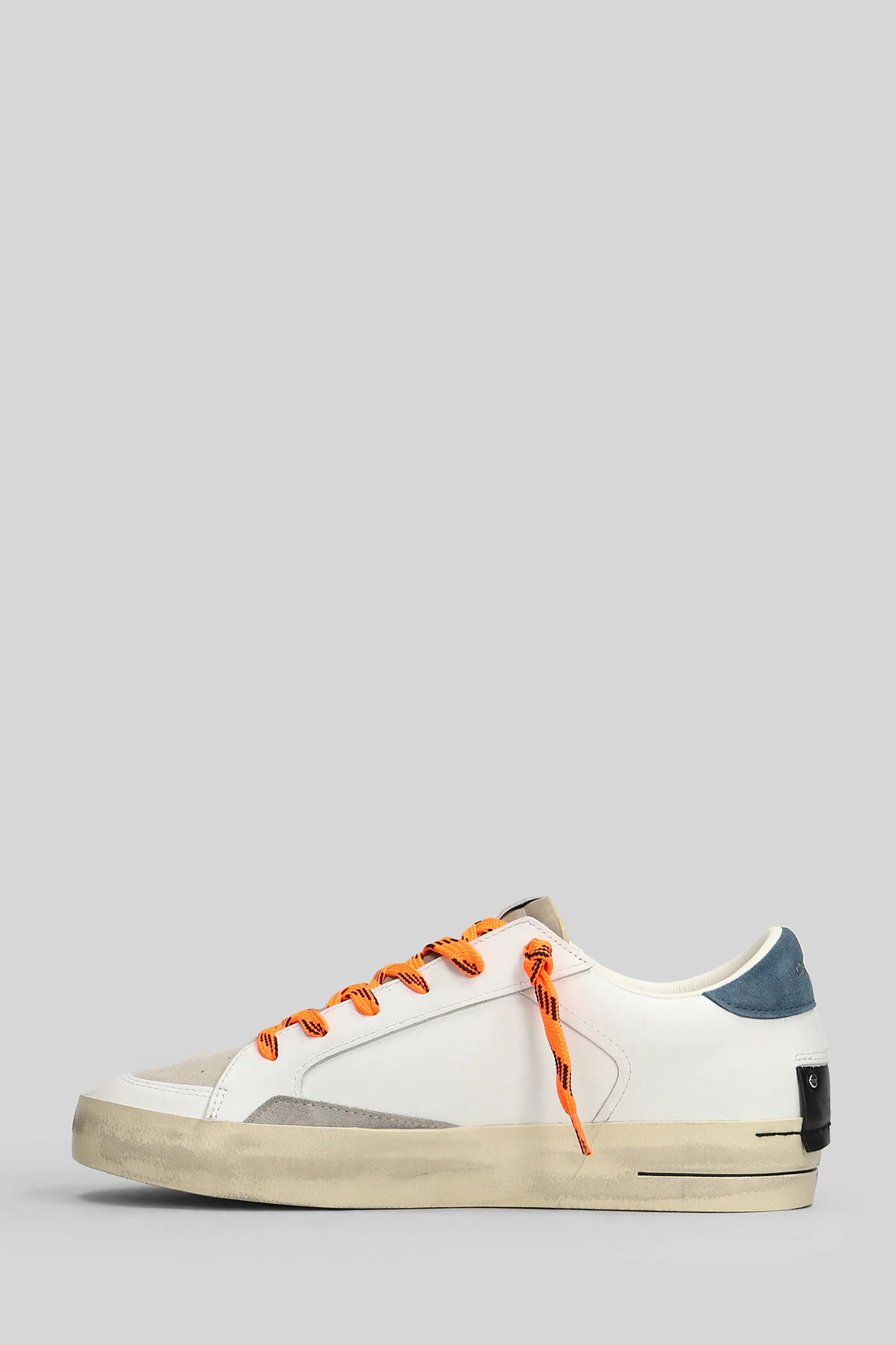 Sk8 Deluxe Sneakers in white suede and leather - Image 3