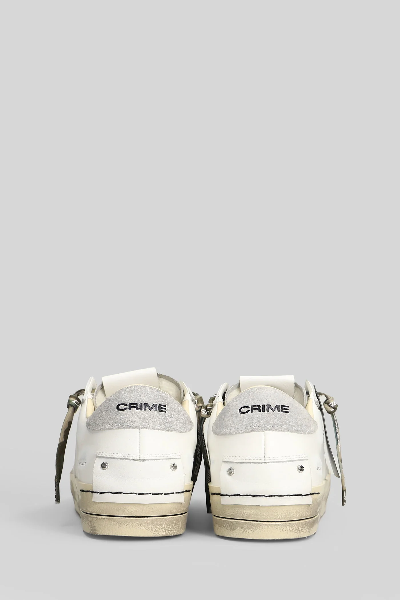Sk8 Deluxe Sneakers in white suede and leather - Image 4
