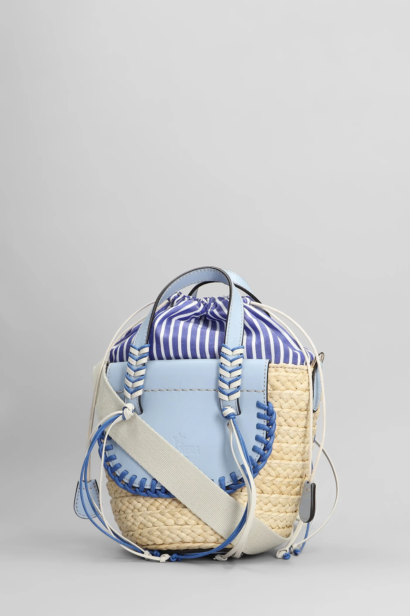 Habanera mini Tote in beige raffia - Image 2