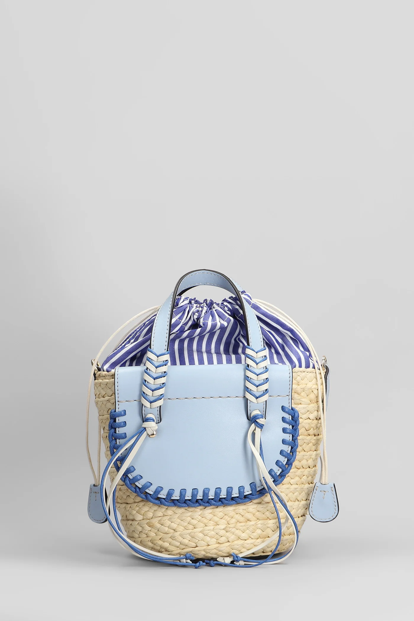 Habanera mini Tote in beige raffia - Image 3