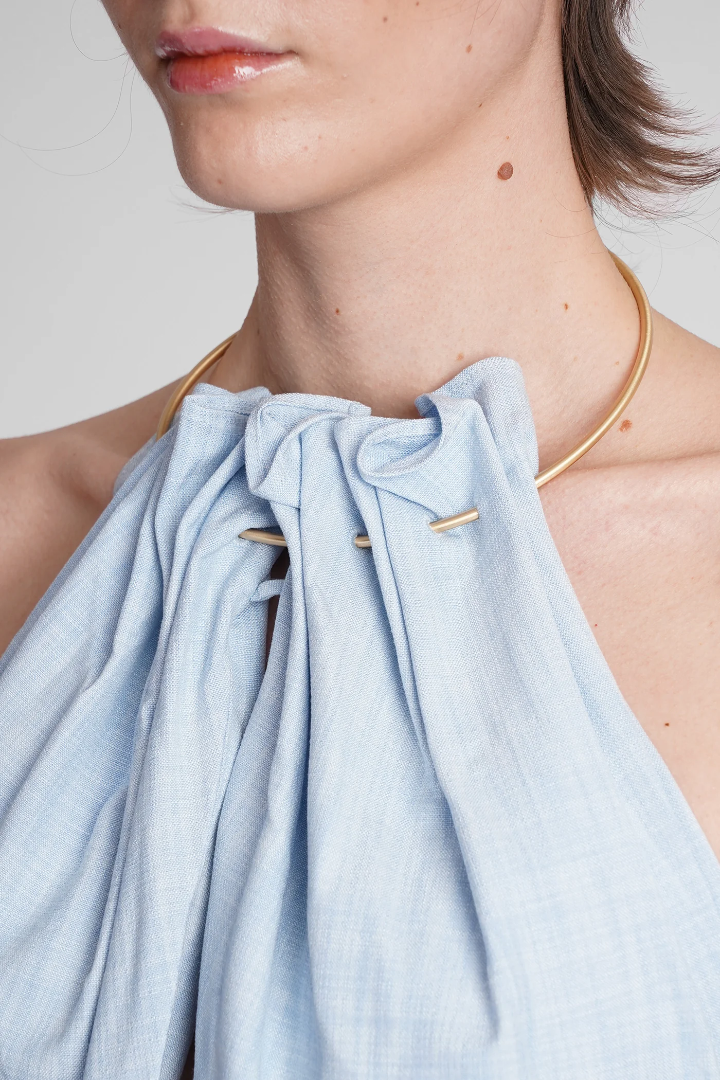 Anahita Topwear in cyan polyester - Image 5