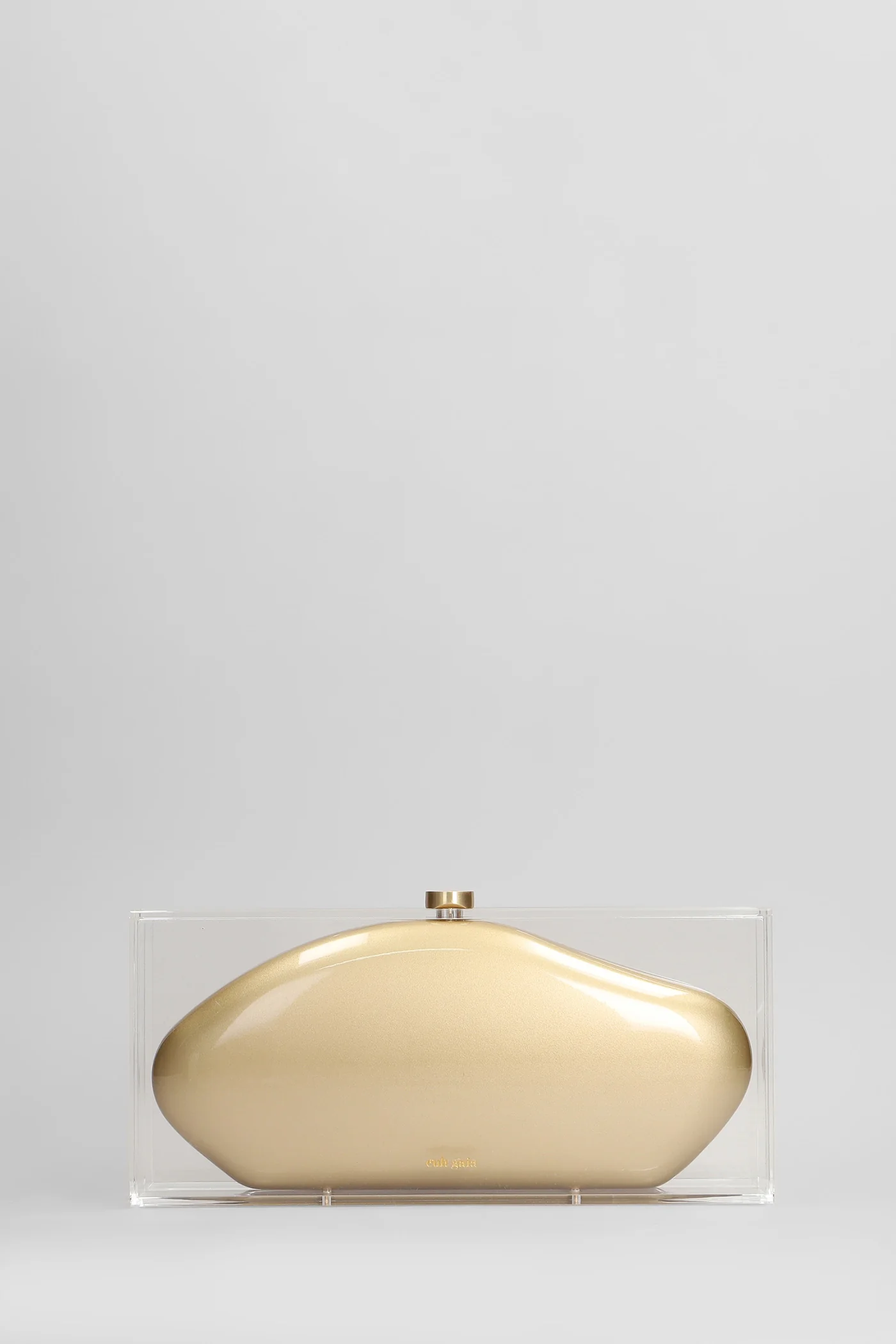 Annika Clutch in platinum acrylic