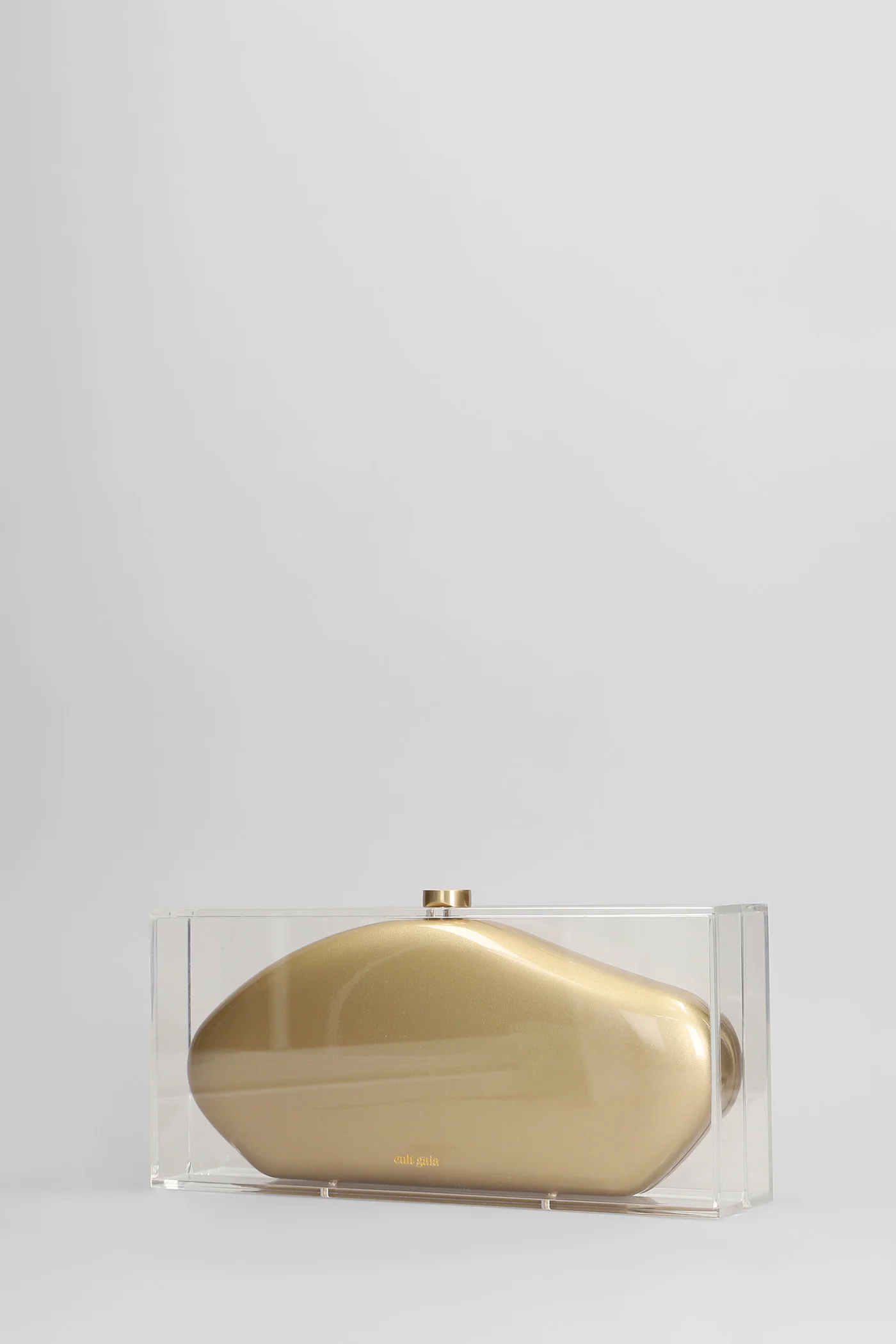 Annika Clutch in platinum acrylic - Image 2