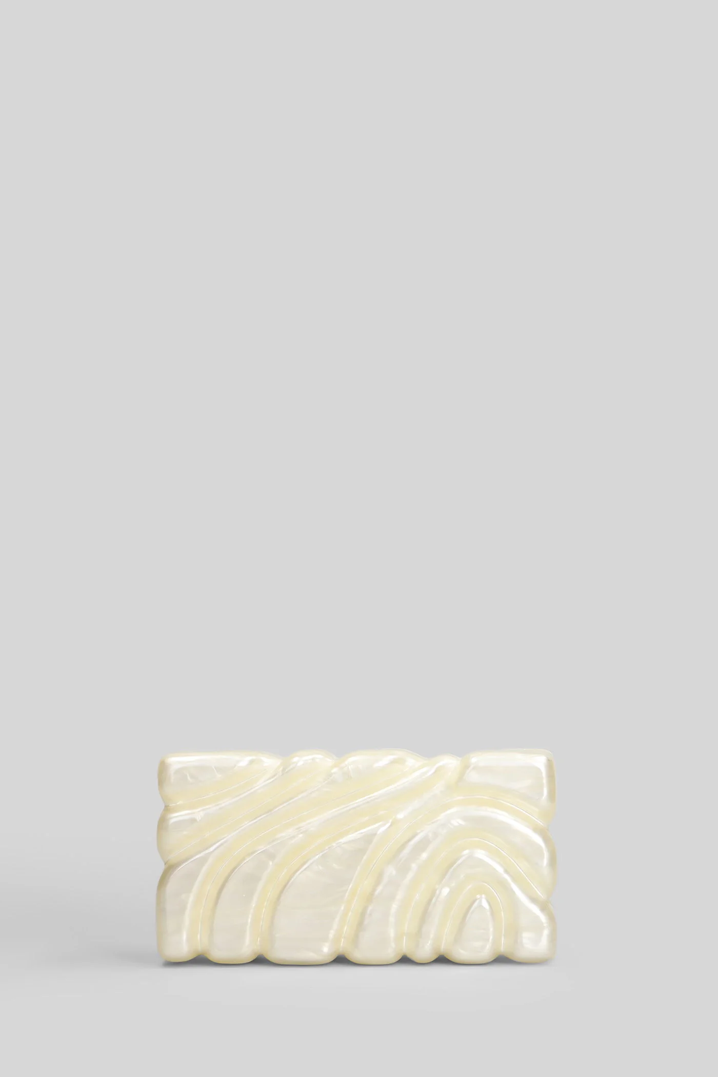 Aura Clutch in beige acrylic - Image 11