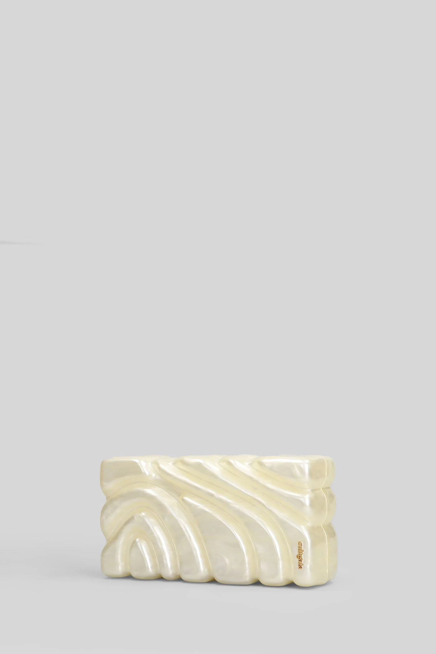 Aura Clutch in beige acrylic - Image 14
