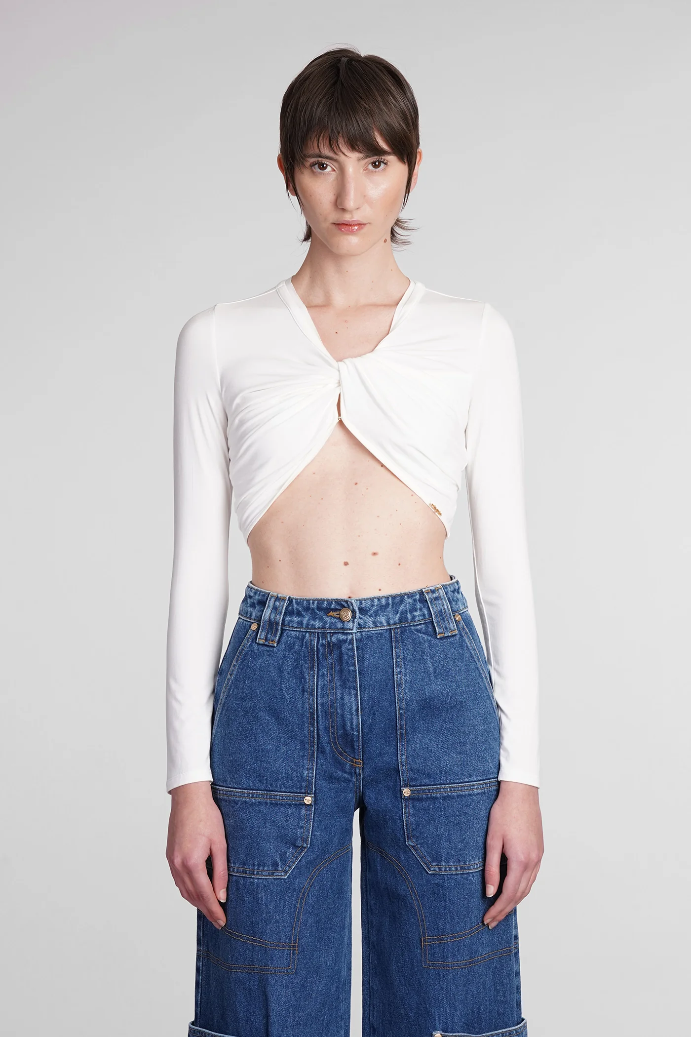 Avani Topwear in white Rayon