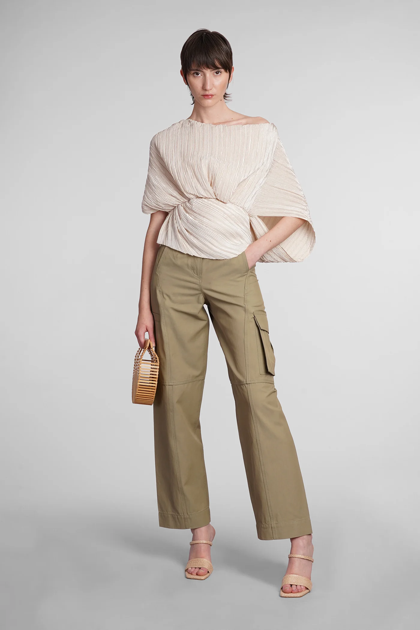 Cami Topwear in beige polyester - Image 2