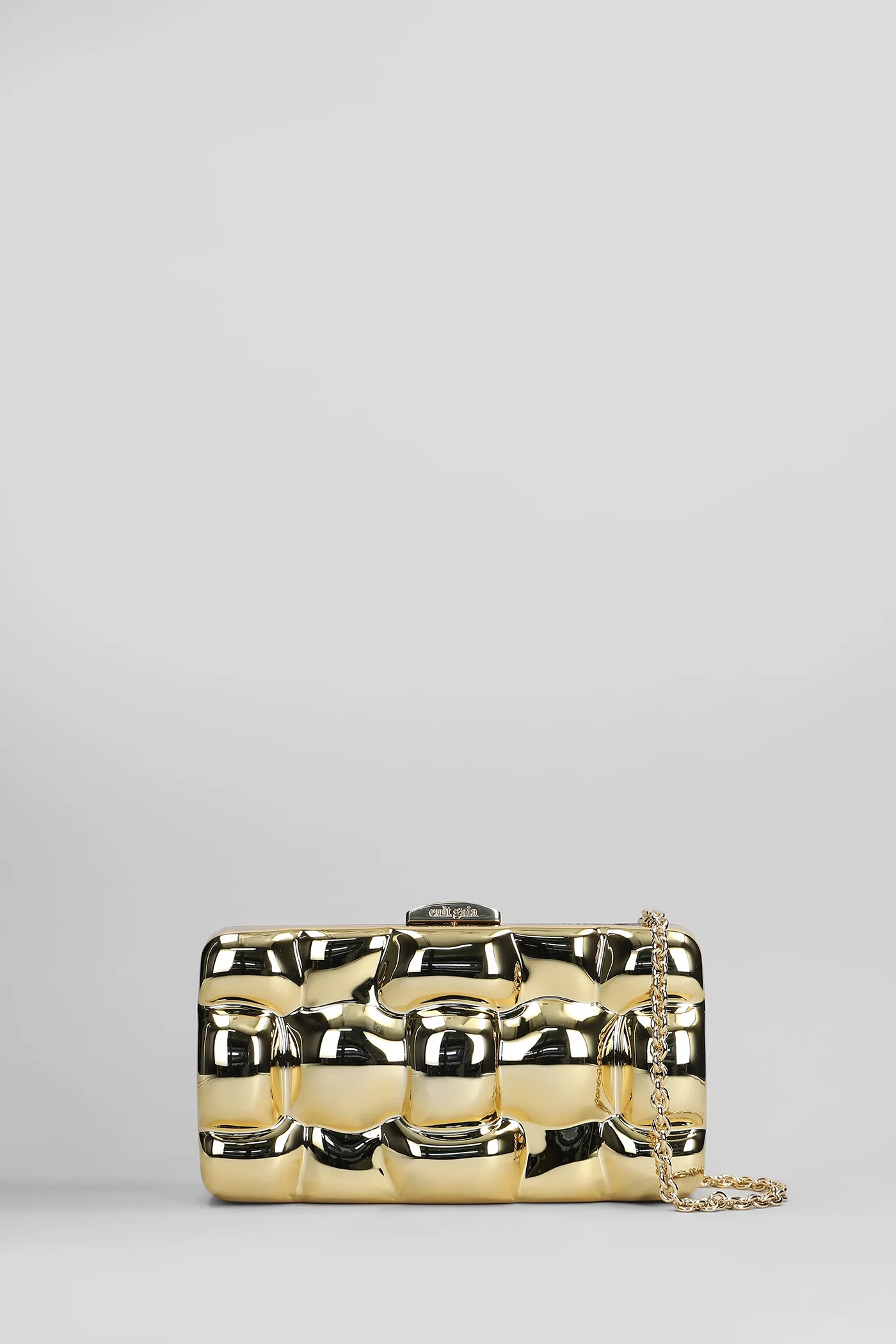 Darcy Clutch in gold acrylic