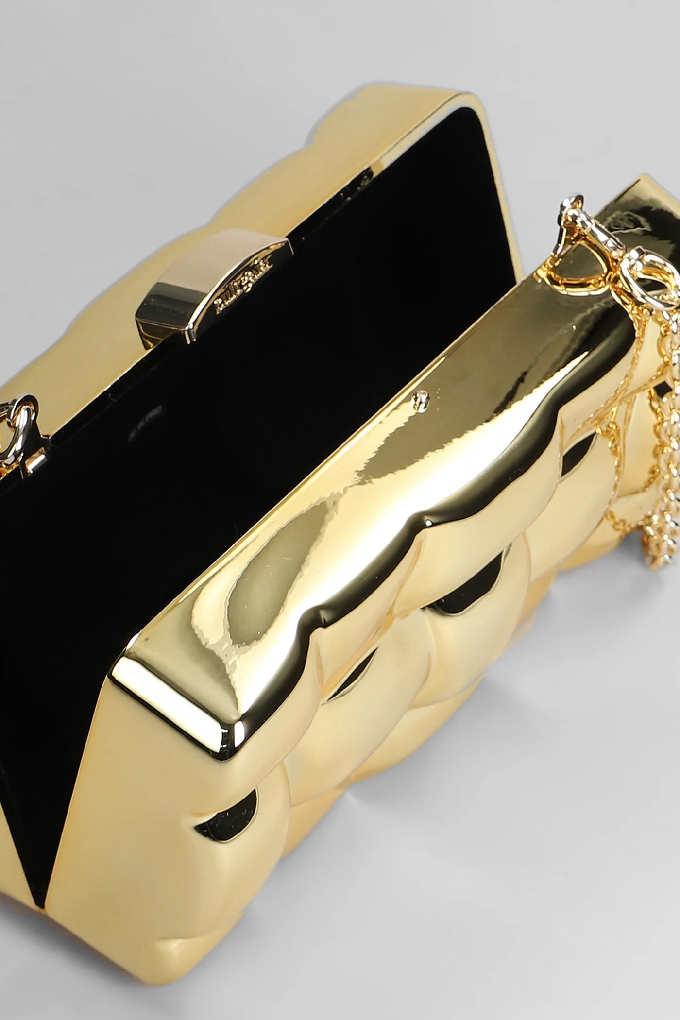 Darcy Clutch in gold acrylic - Image 4
