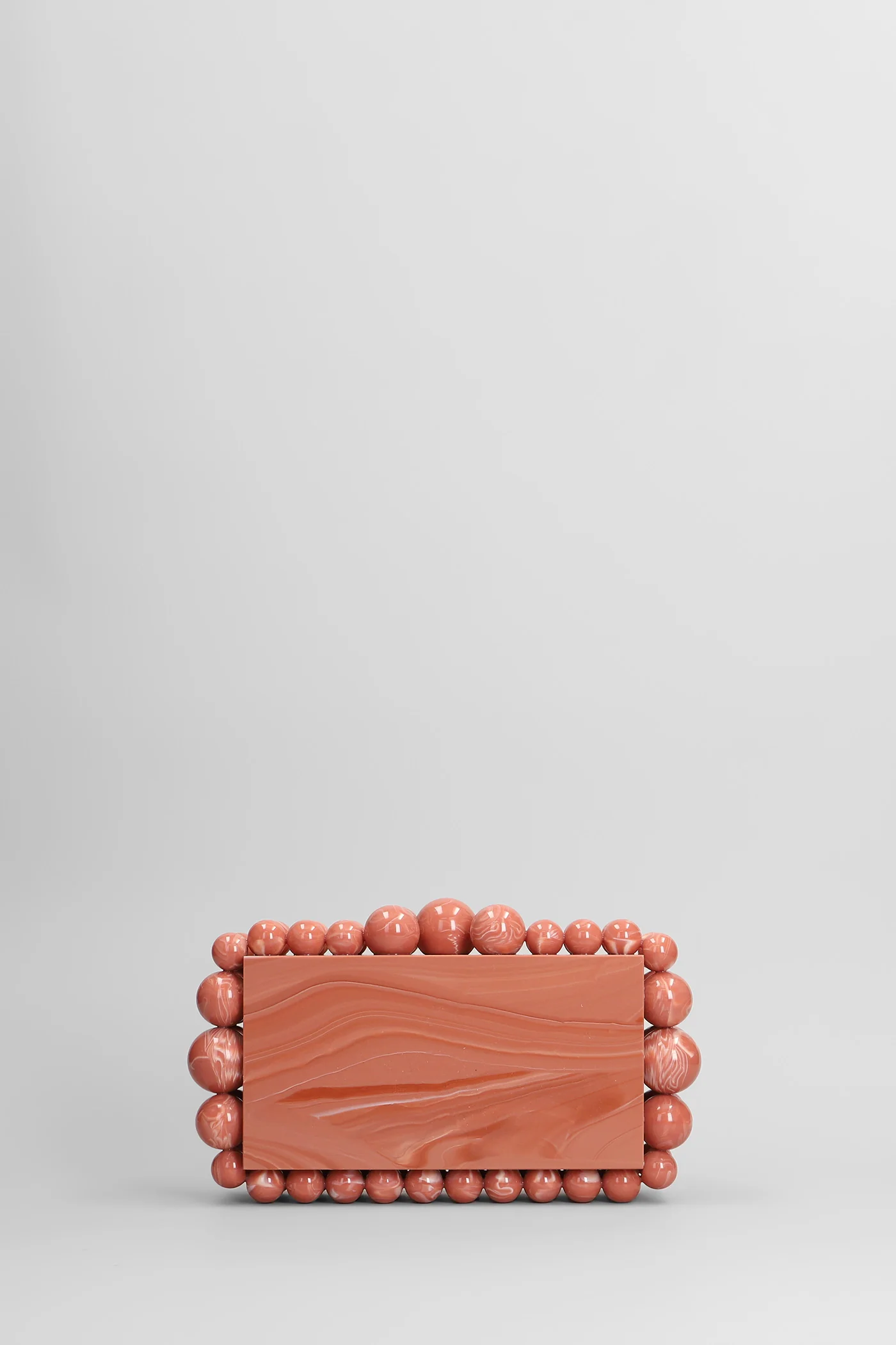 Eos Clutch in rose-pink acrylic - Image 3
