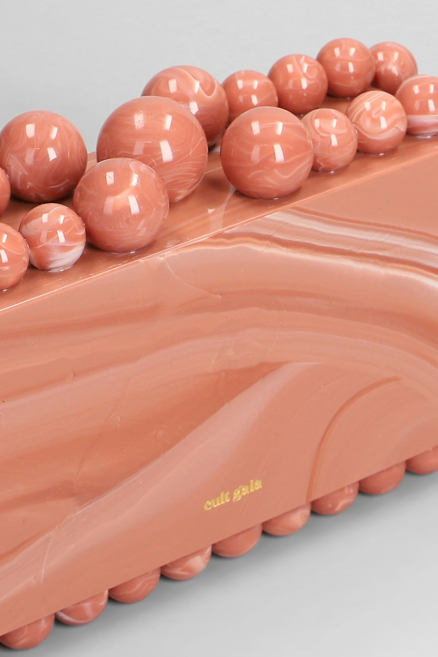 Eos Clutch in rose-pink acrylic - Image 4