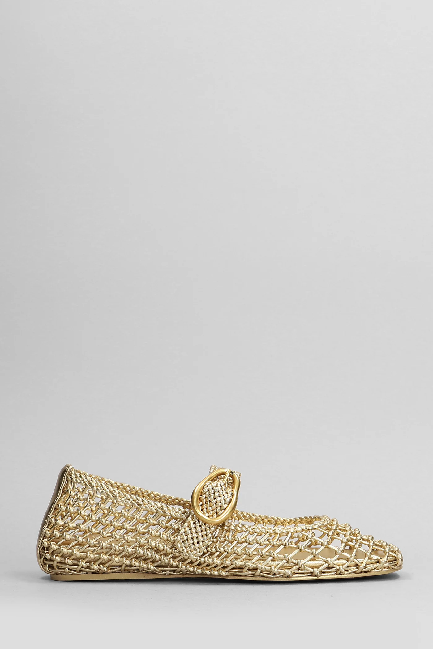 Gina flat Ballet flats in gold leather