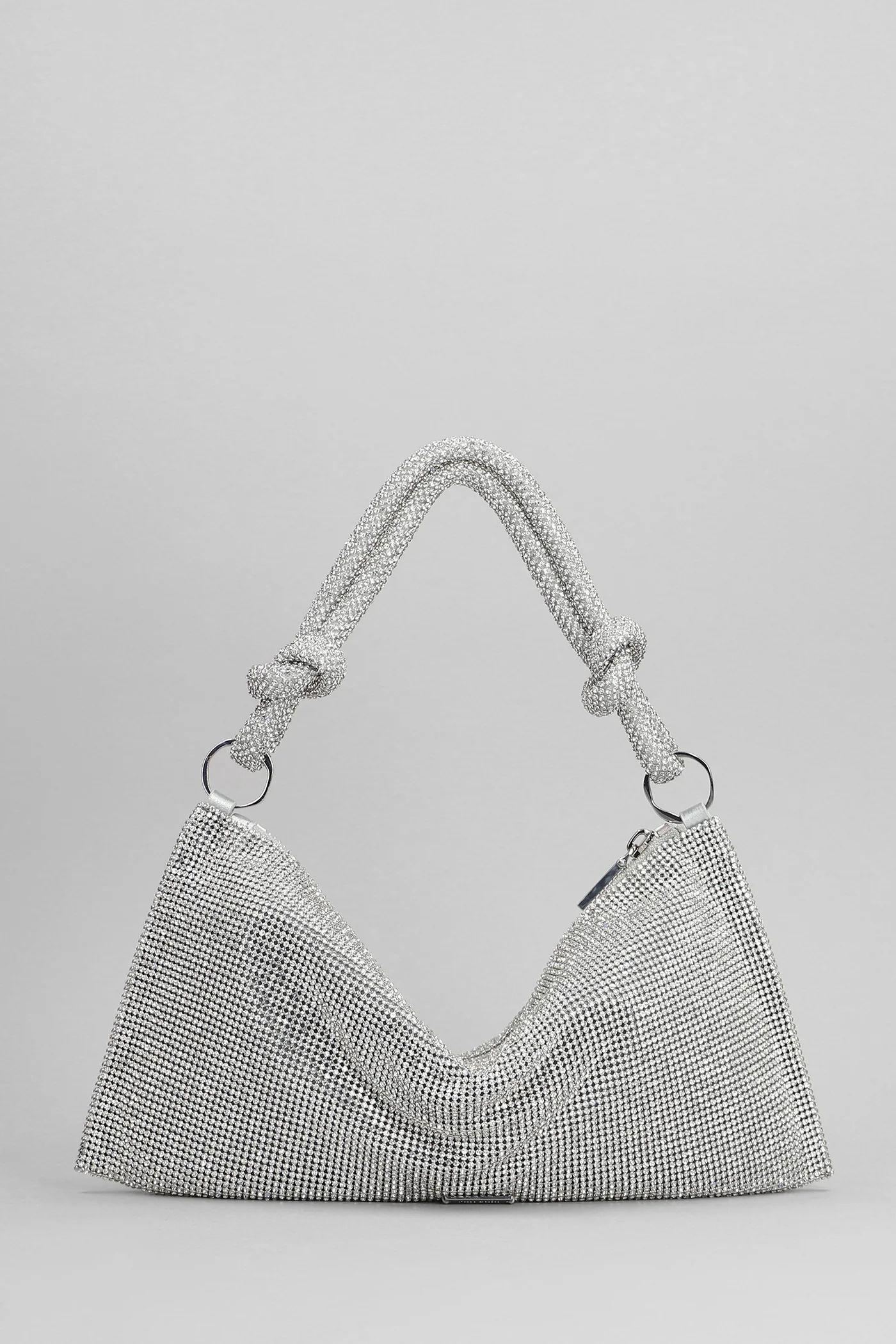 Hera nano Hand bag in silver PVC - Image 3