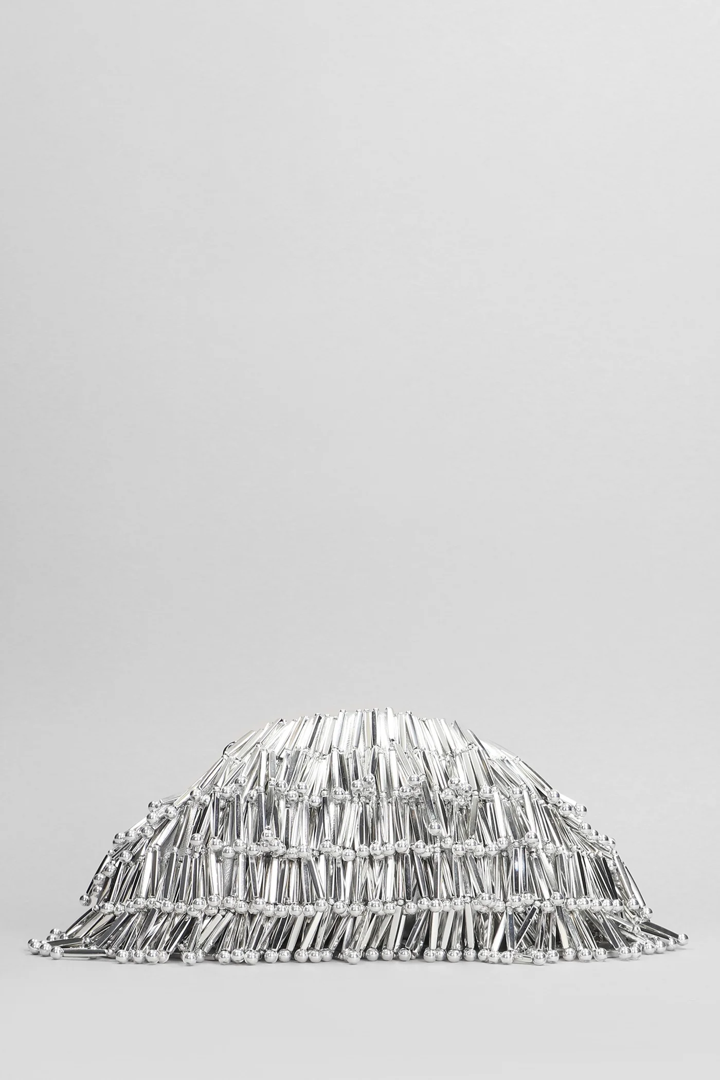 Jaala Shoulder bag in silver leather - Image 3