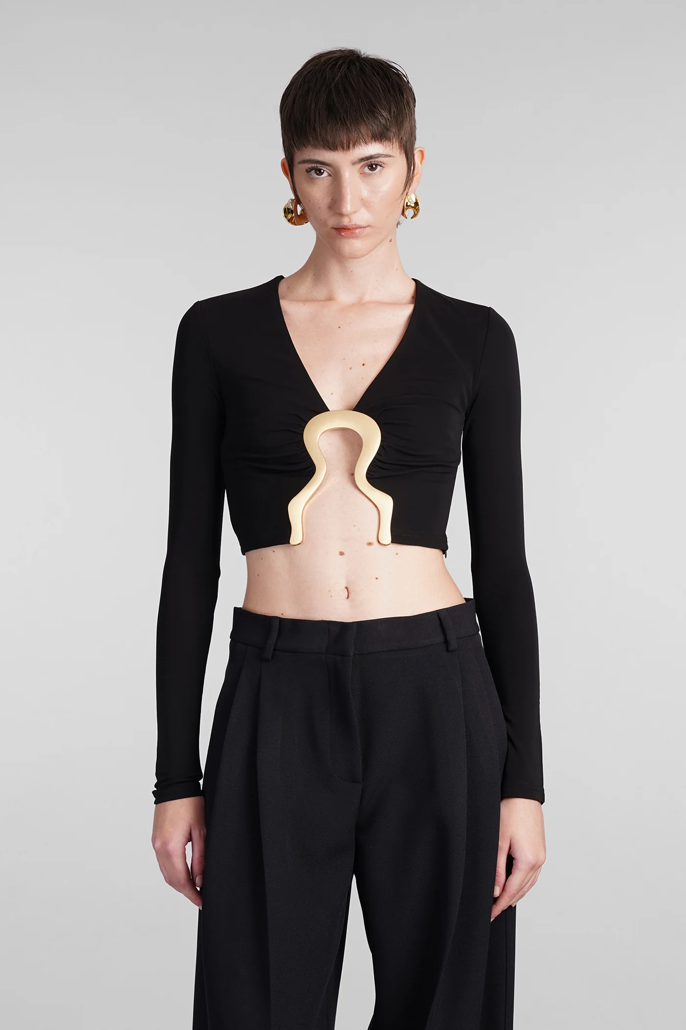 Laia Topwear in black viscose