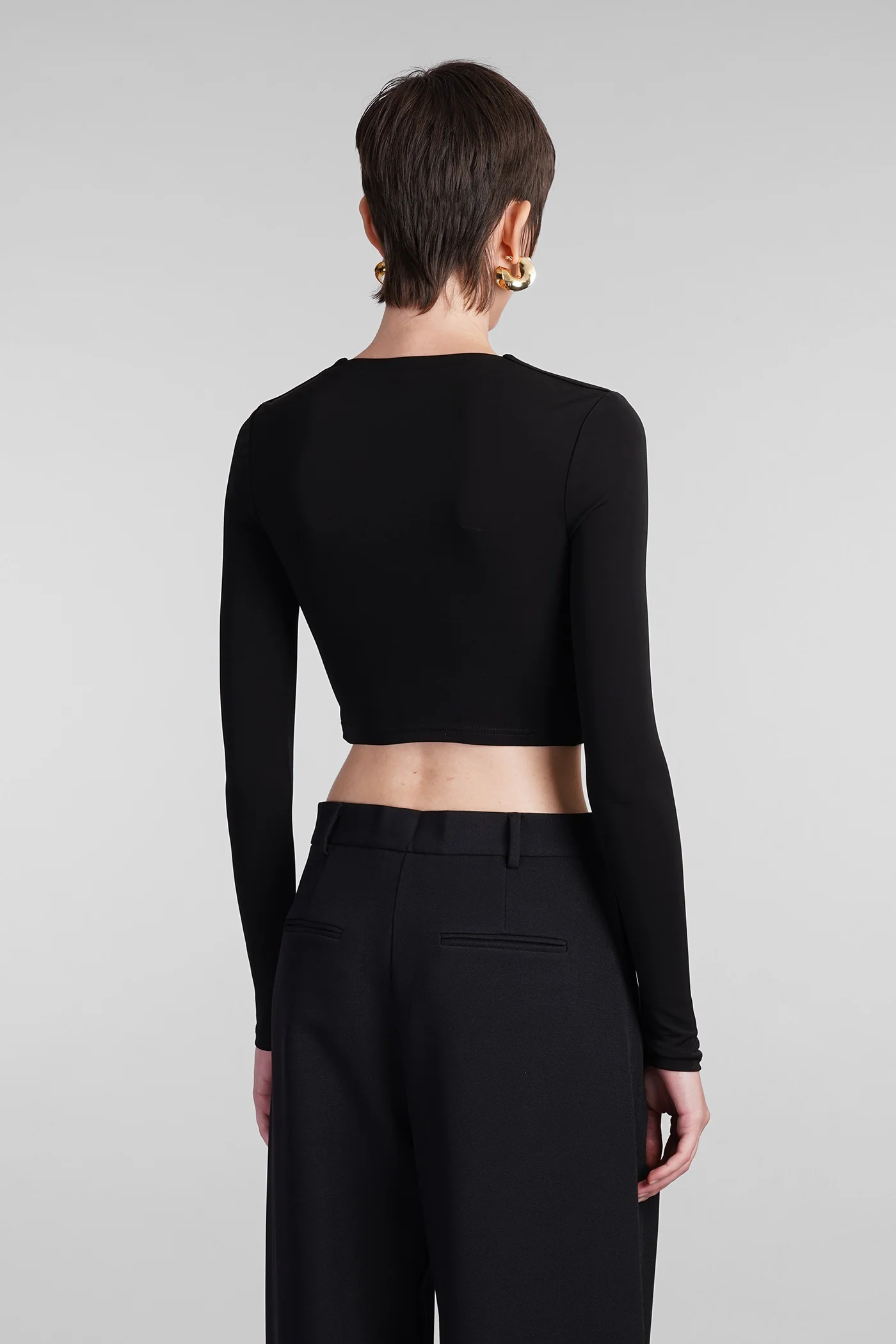 Laia Topwear in black viscose - Image 3