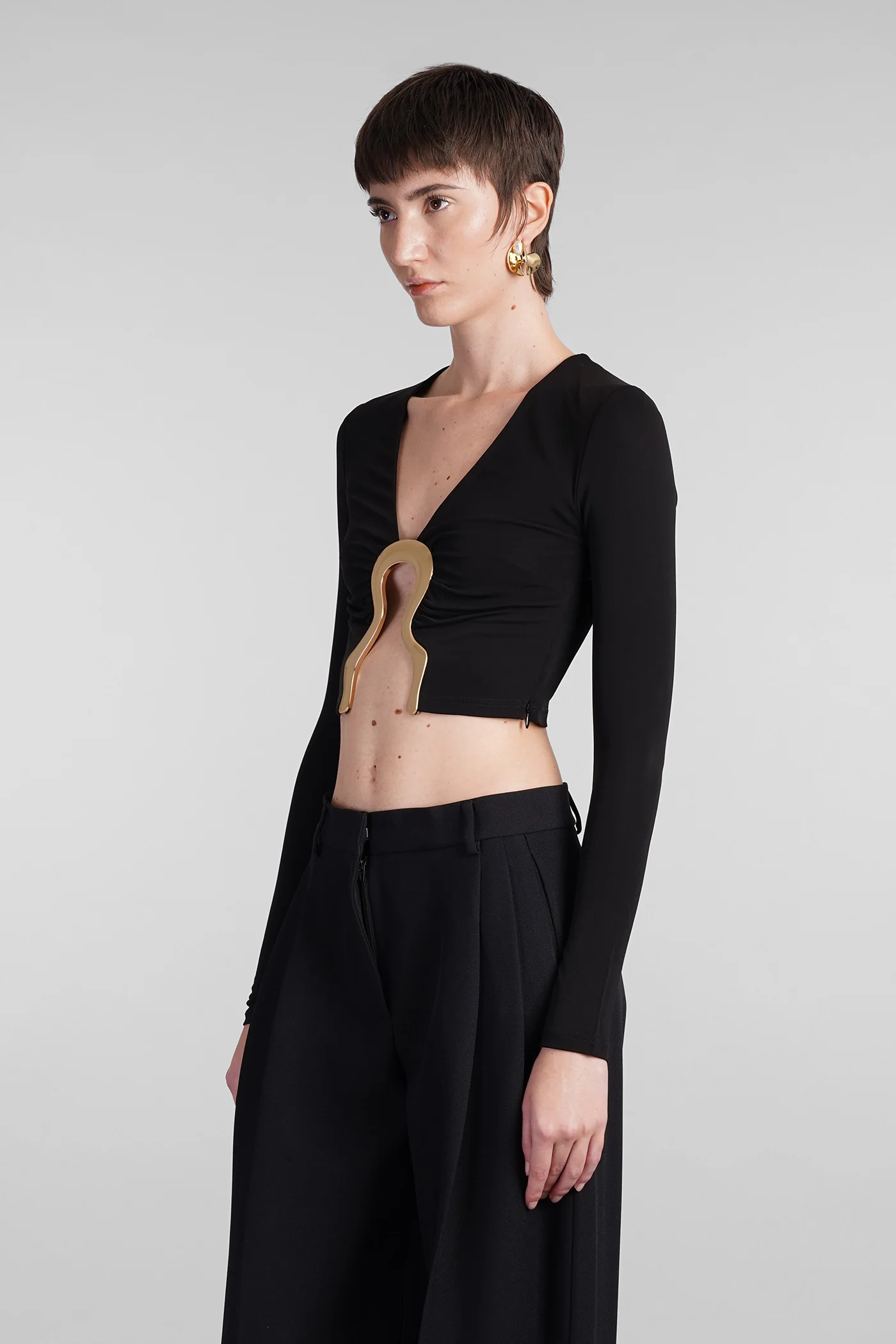 Laia Topwear in black viscose - Image 4