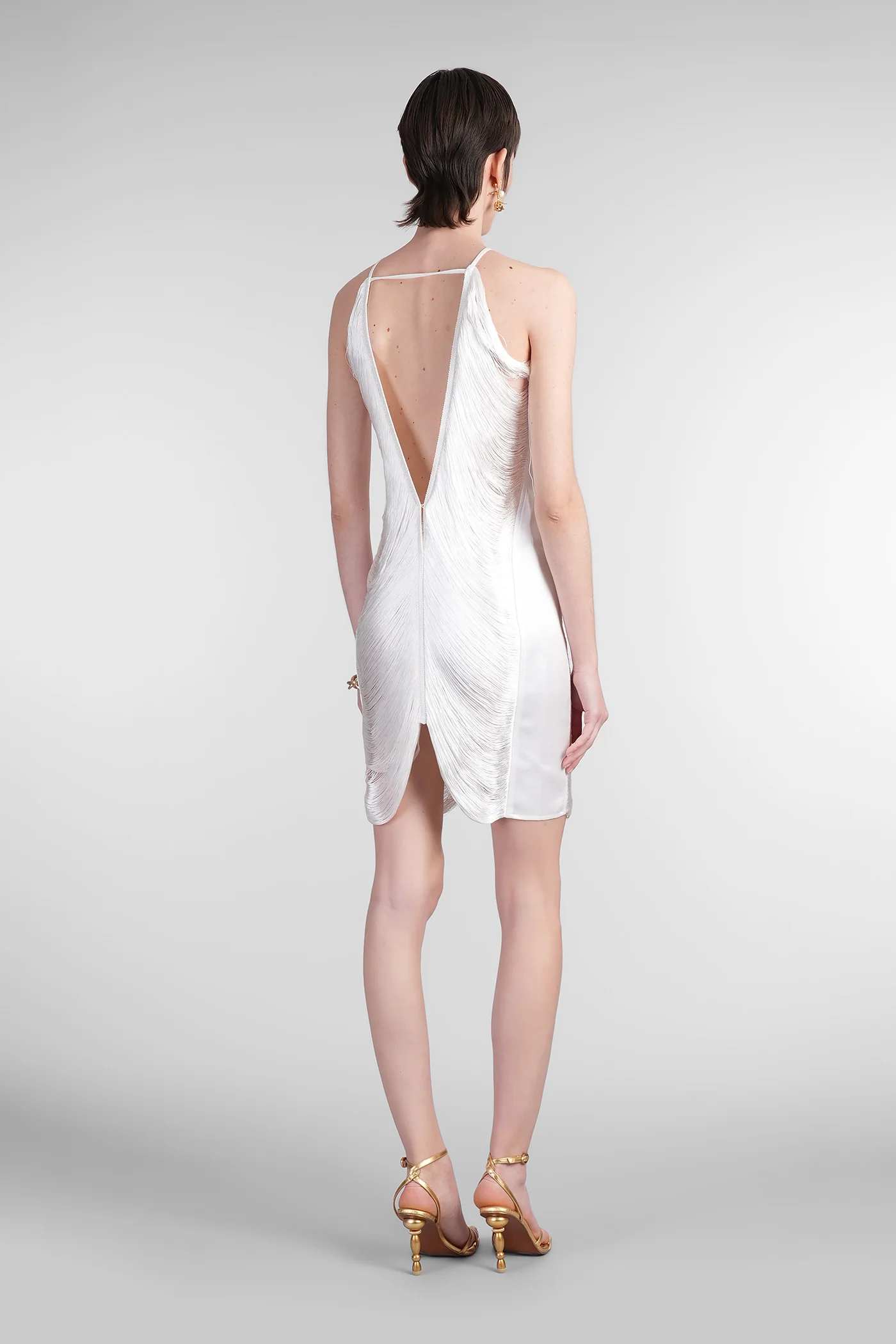 Mara Dress woman in white polyester - Image 3
