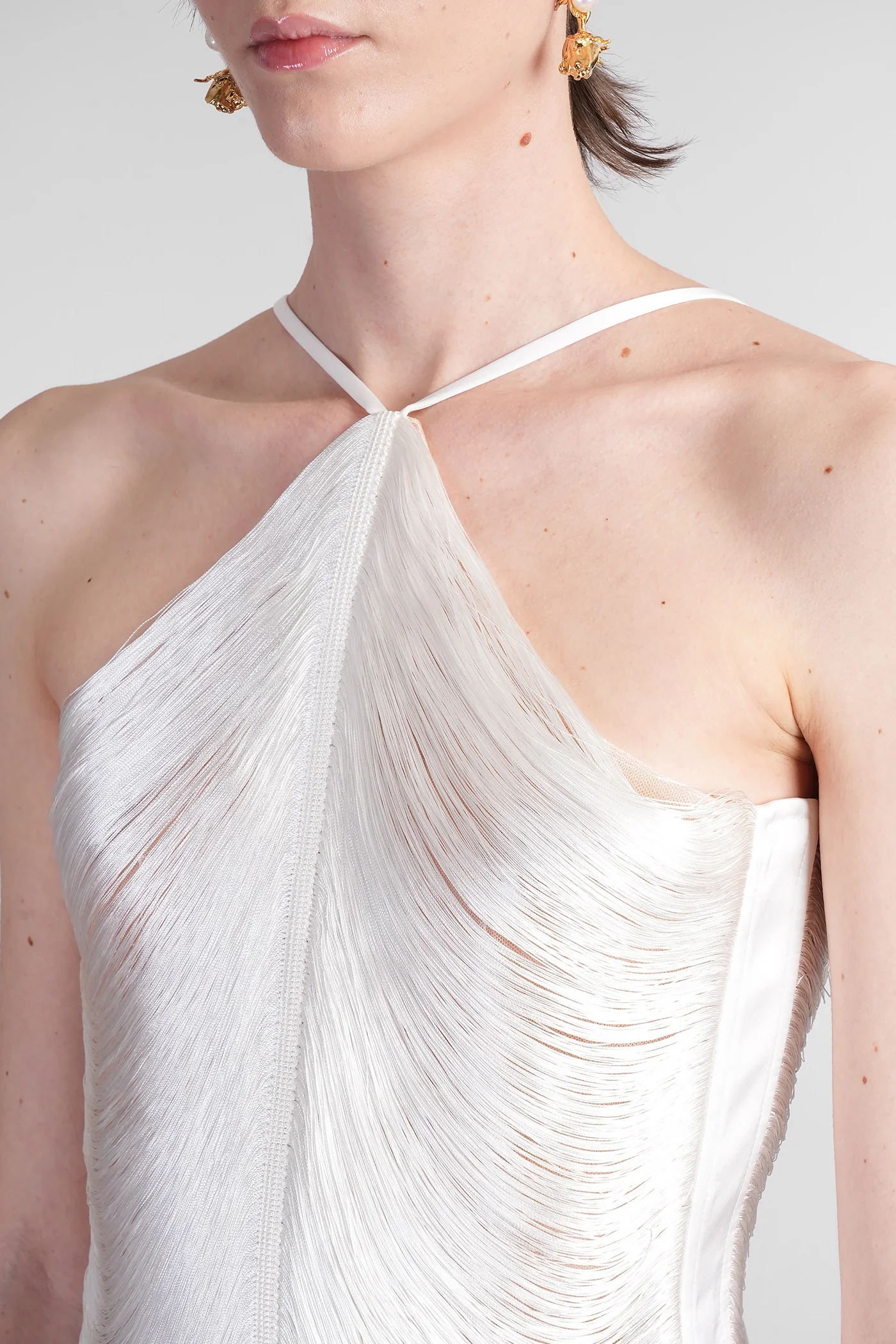 Mara Dress woman in white polyester - Image 5
